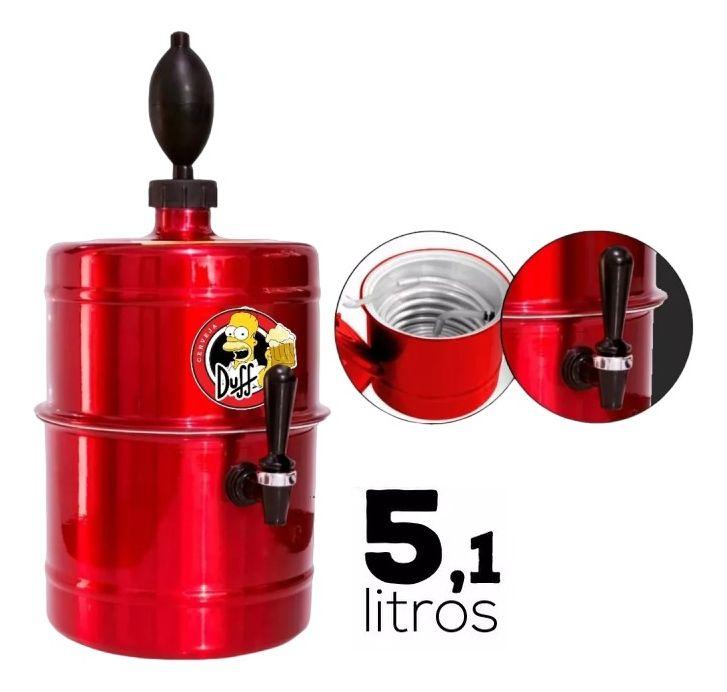 Chopeira Barril Capacidade 7 Garrafas Homer Simpsons Duff