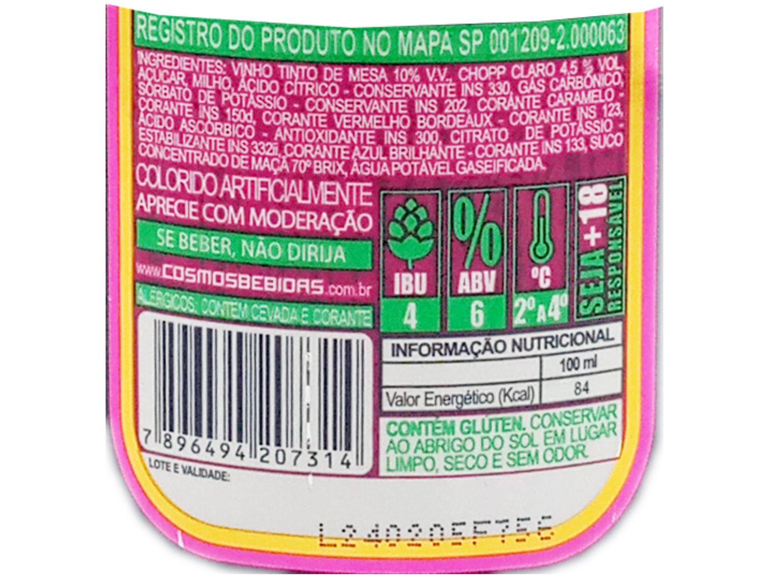 Chopp de Vinho Draft Red Forbes Garrafa 600ml