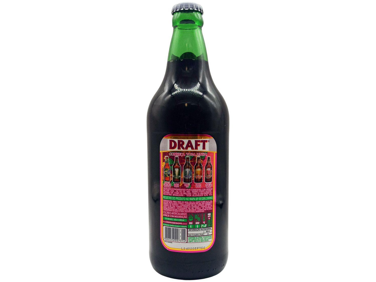 Chopp de Vinho Draft Red Forbes Garrafa 600ml