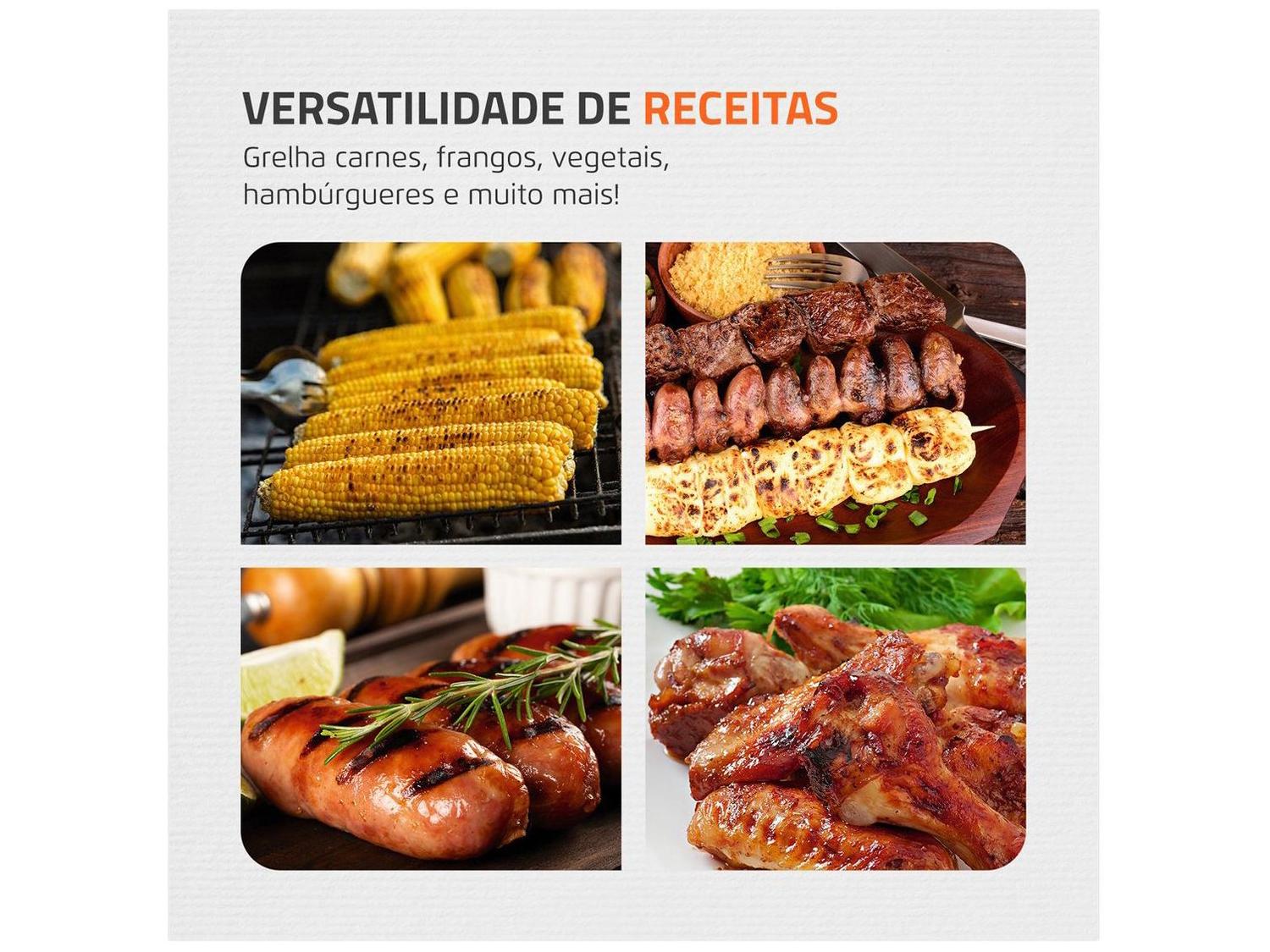 Churrasqueira Elétrica Mondial Pratic Steak & Gril