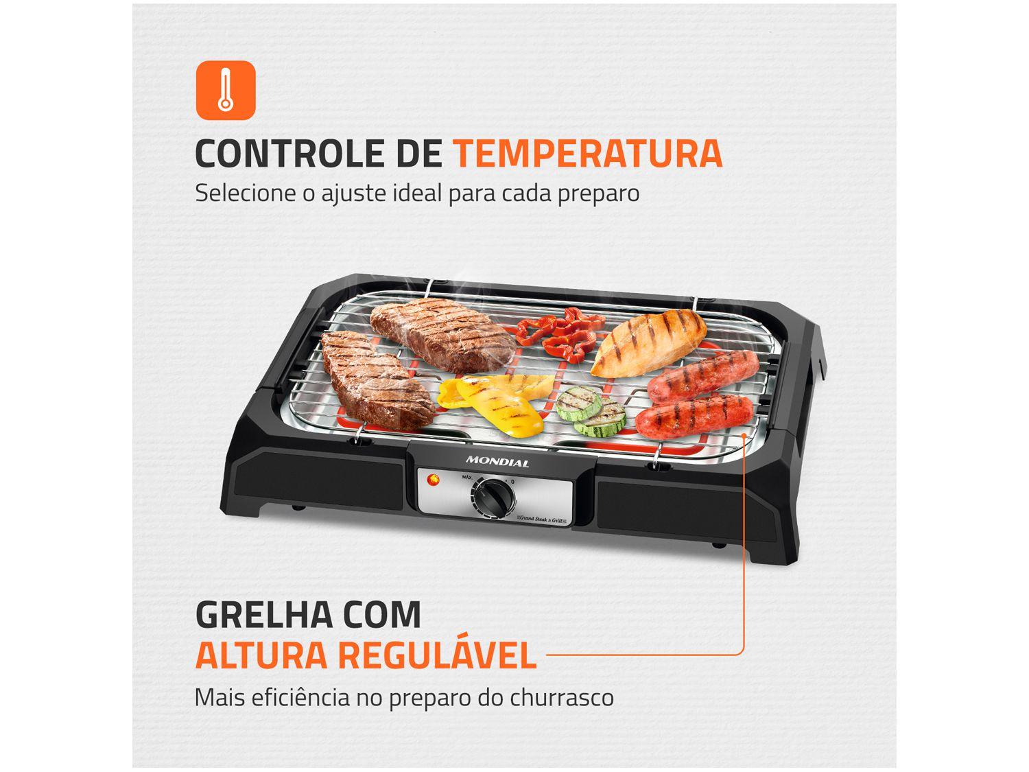 Churrasqueira Elétrica Portátil 2000W Mondial