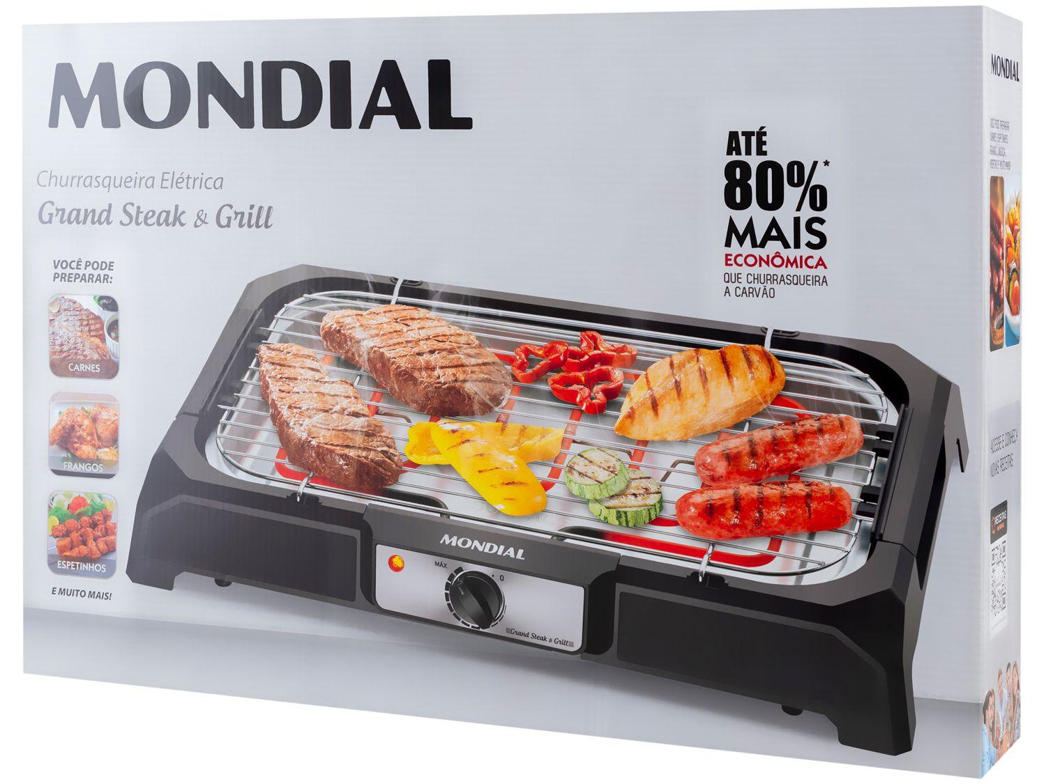 Churrasqueira Elétrica Portátil 2000W Mondial
