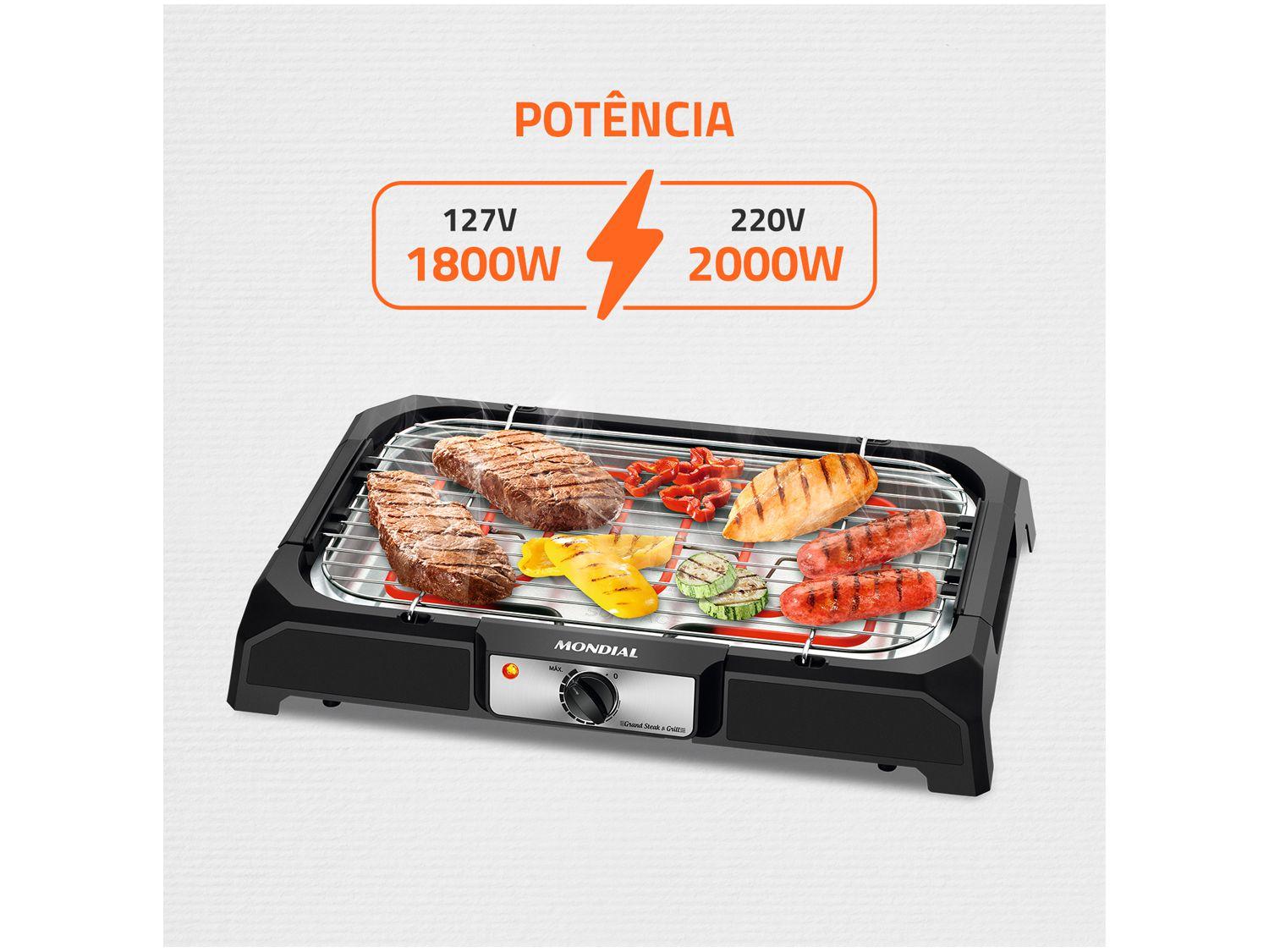 Churrasqueira Elétrica Portátil 2000W Mondial