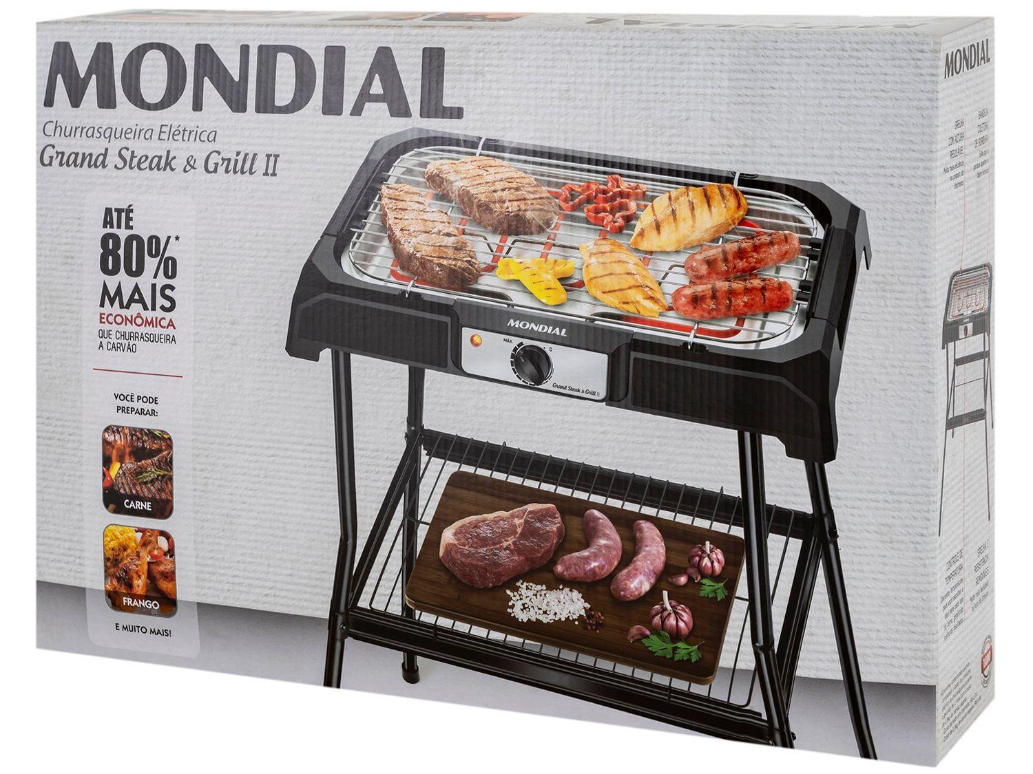 Churrasqueira Elétrica Portátil 2000W Mondial