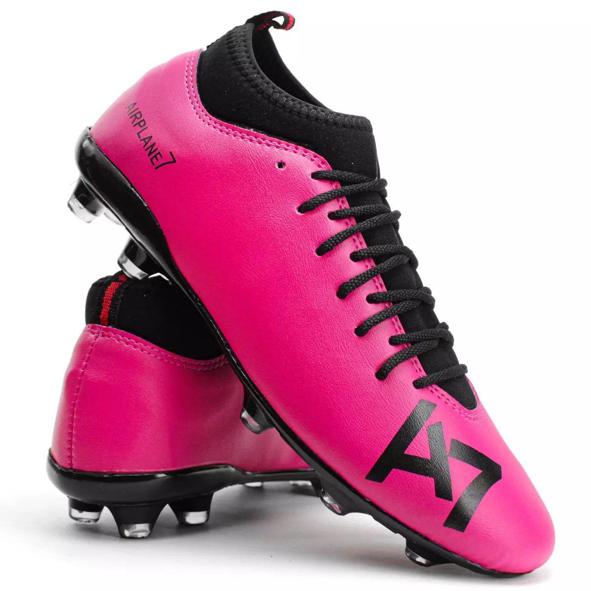 Botinha Chuteira Cr7 Rosa Chuteira Cr7 Society Cano Alto Botinha