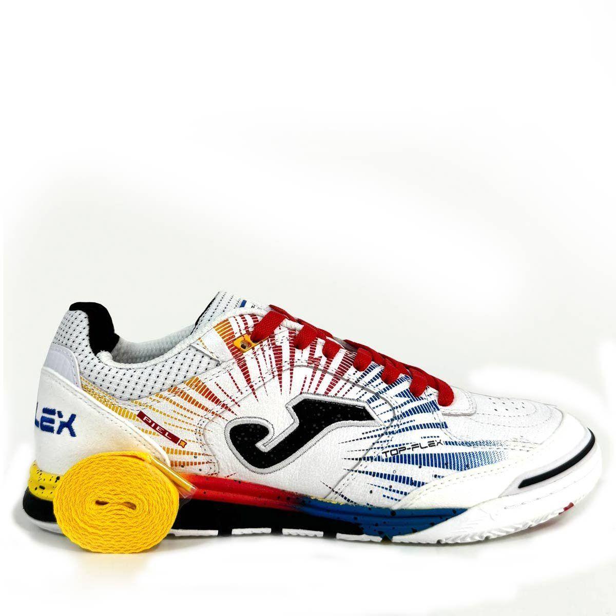 Chuteira Futsal Joma Top Flex Rebound Azul / Branco