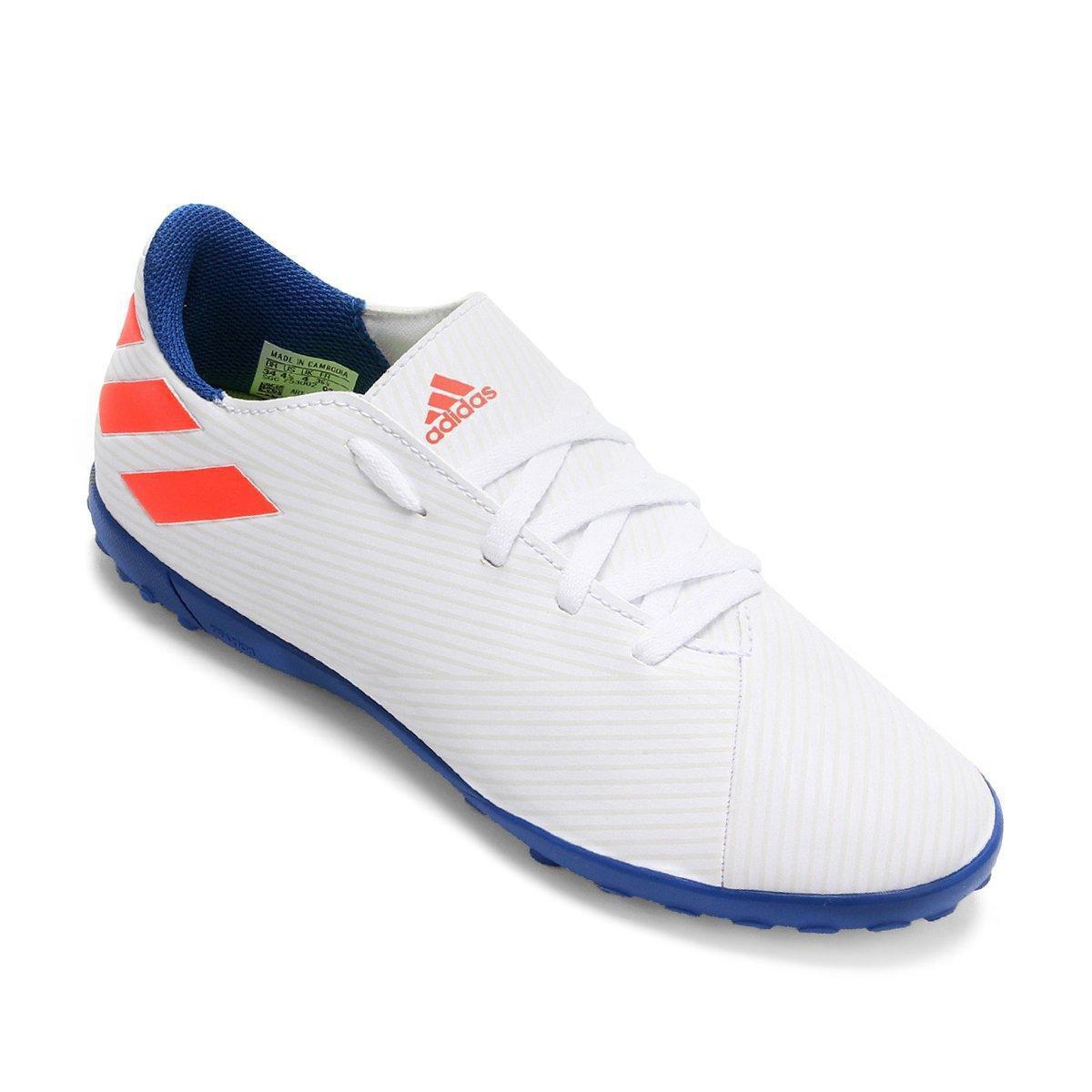 chuteira society juvenil adidas nemeziz 19 4 tf