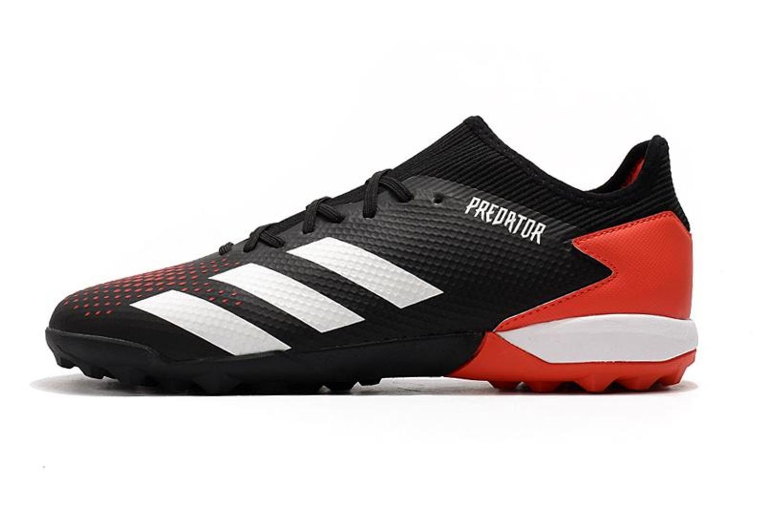 chuteira adidas predator 20.3 low tf society preta e branca