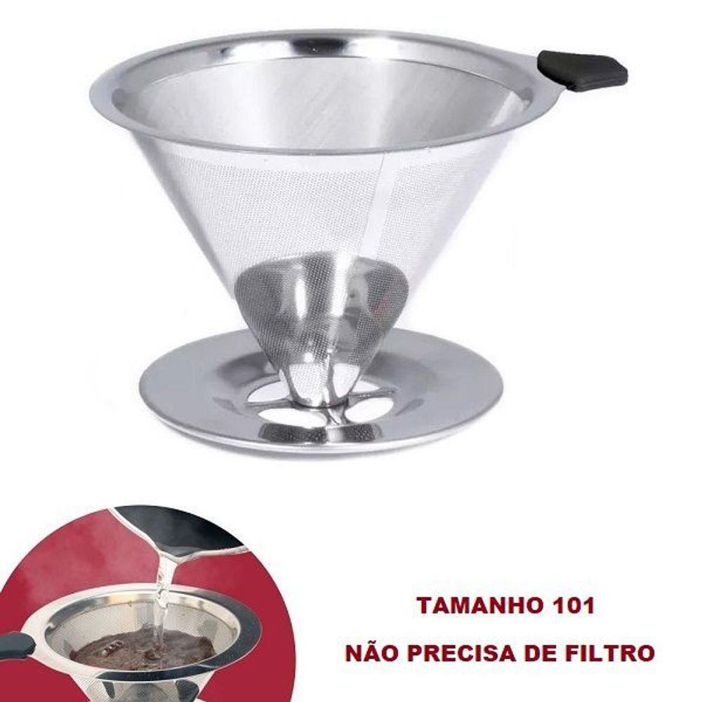 Coador De Café Chá Sonata Malha Fio De Aço Inoxidável Tamanho Médio Compre 2 leve 3