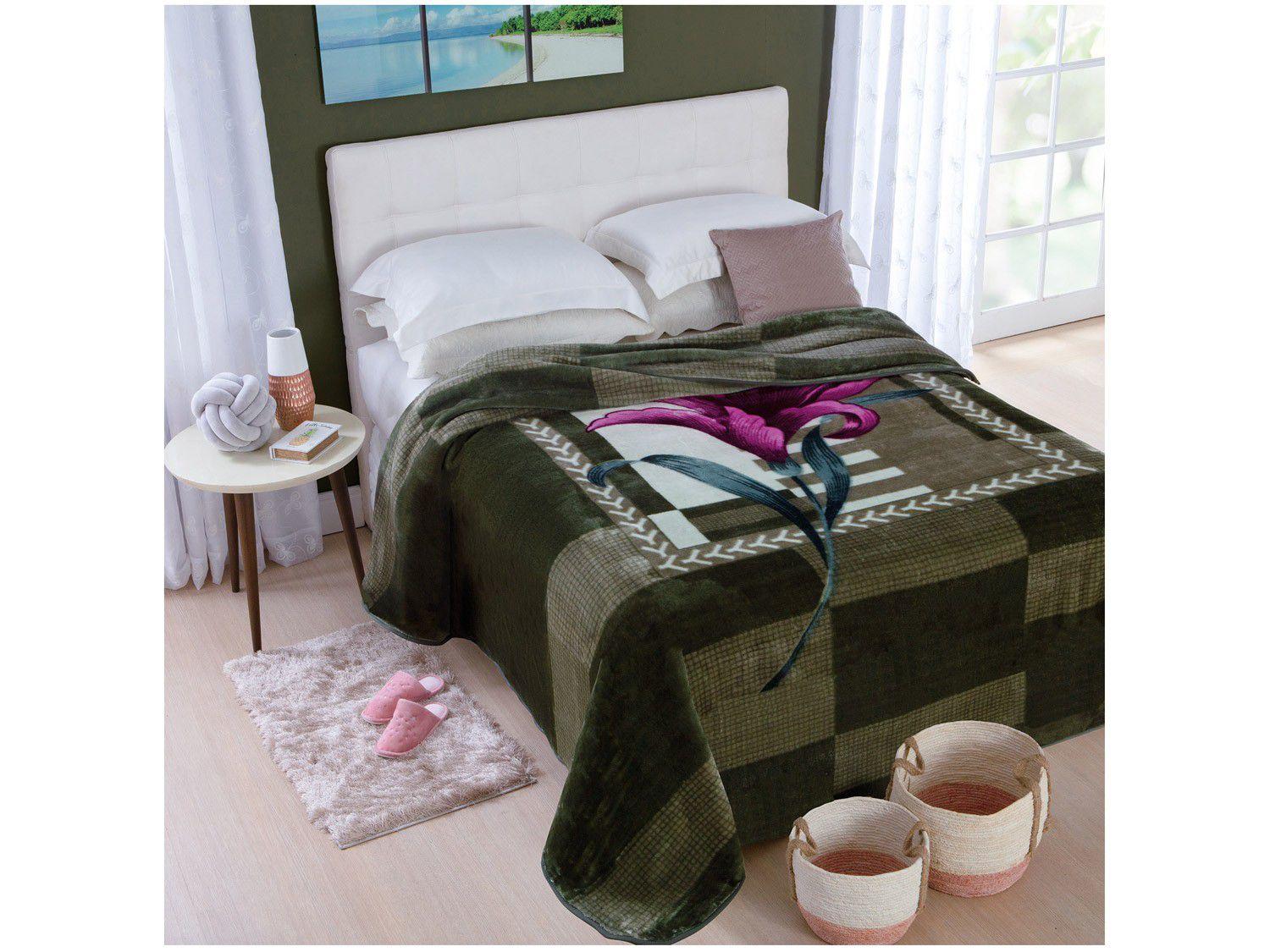 Cobertor Casal Dyuri Oregon Verde Cobertor Magazine