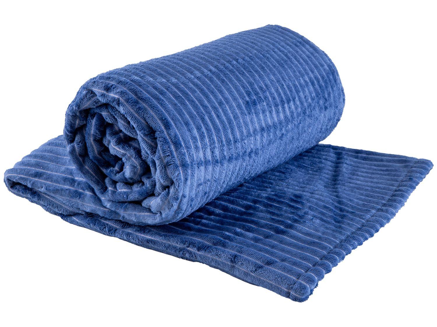 Cobertor Casal Jolitex Poliéster Dyuri Azul