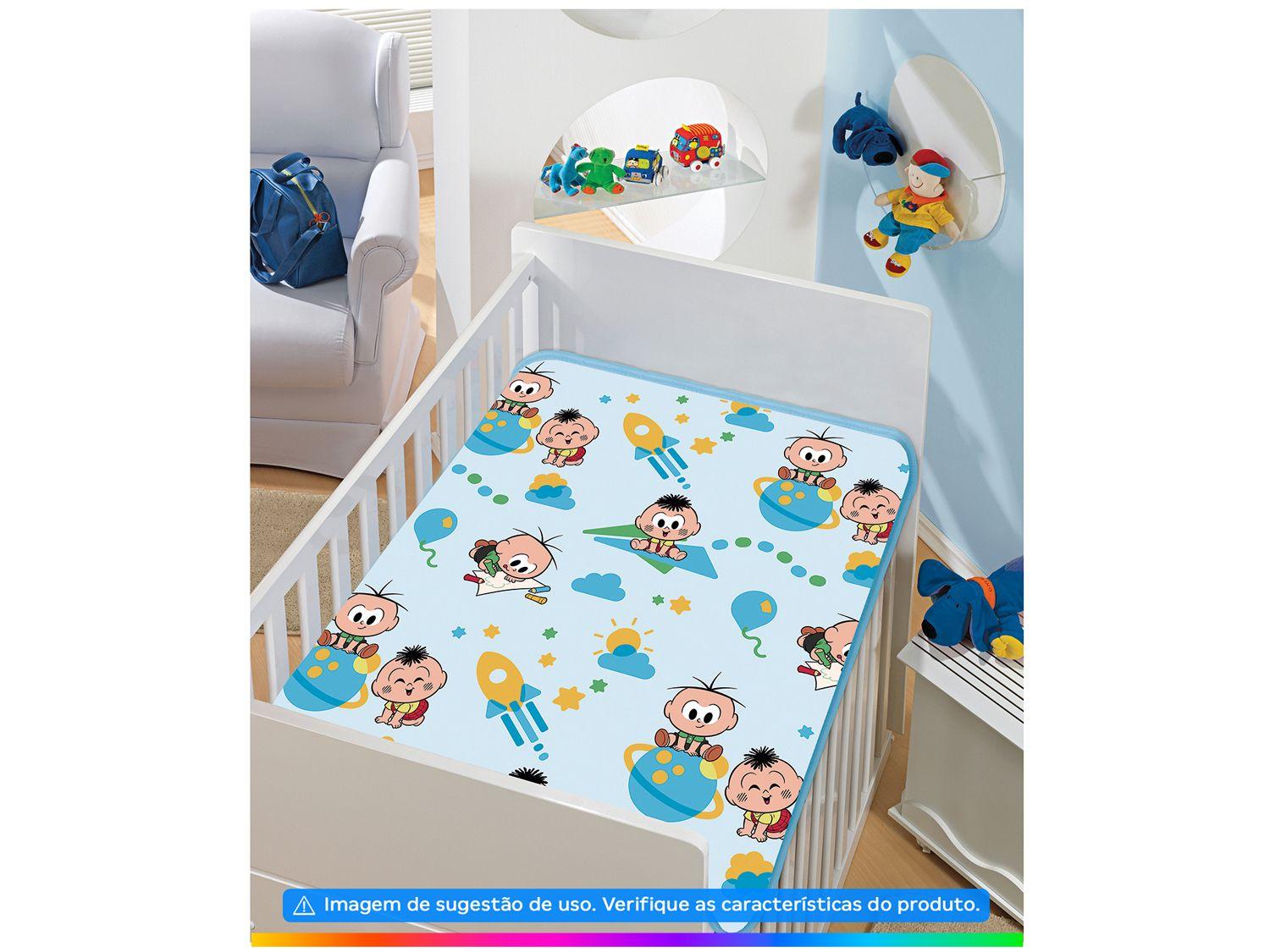 Cobertor Infantil de Berço Jolitex de Microfibra Soninho Azul