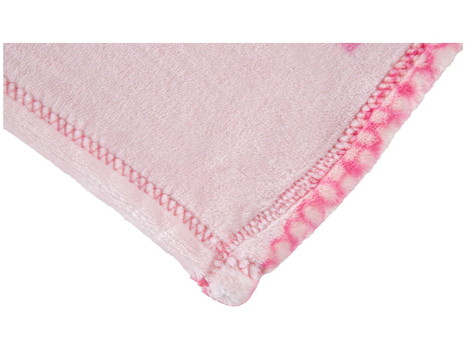Cobertor Infantil para Berço Jolitex de Microfibra Flannel Kyor Princesa Rosa