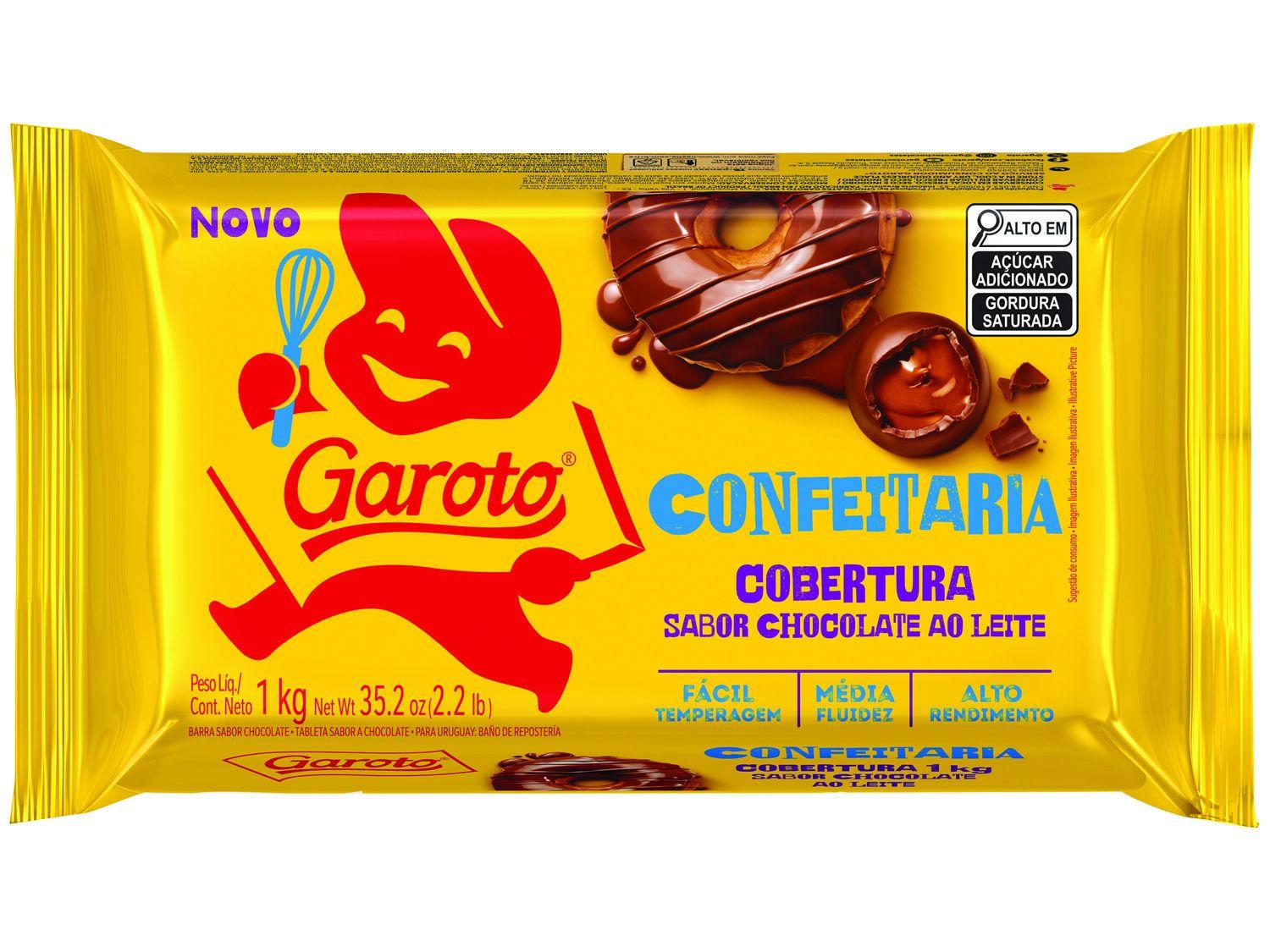 Cobertura Chocolate ao Leite Garoto Confeitaria Integral 1kg