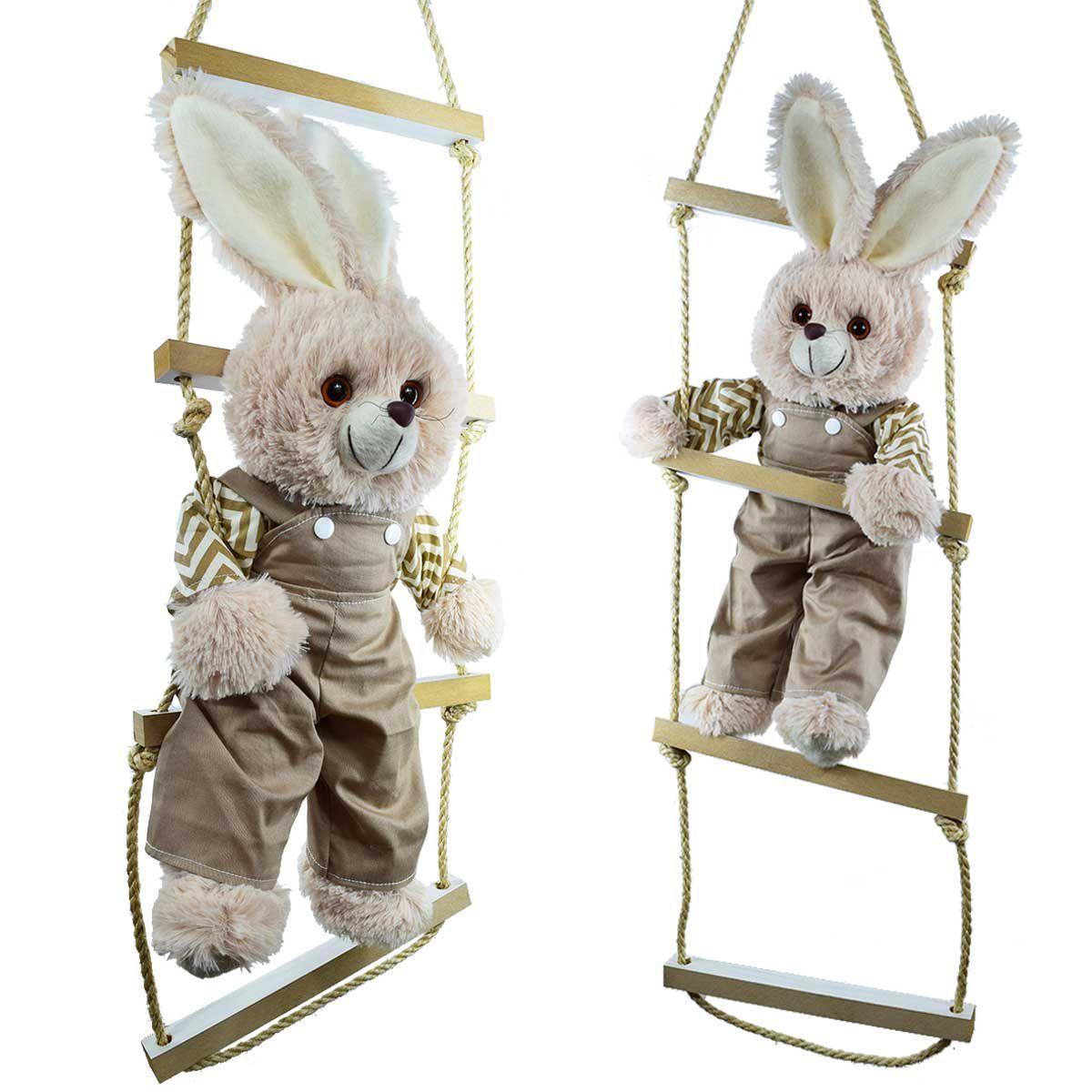 Coelho Em Pelucia Pascoa Decoracao De Pascoa Coelhinho Na Escada Mdc Pelucia Magazine Luiza