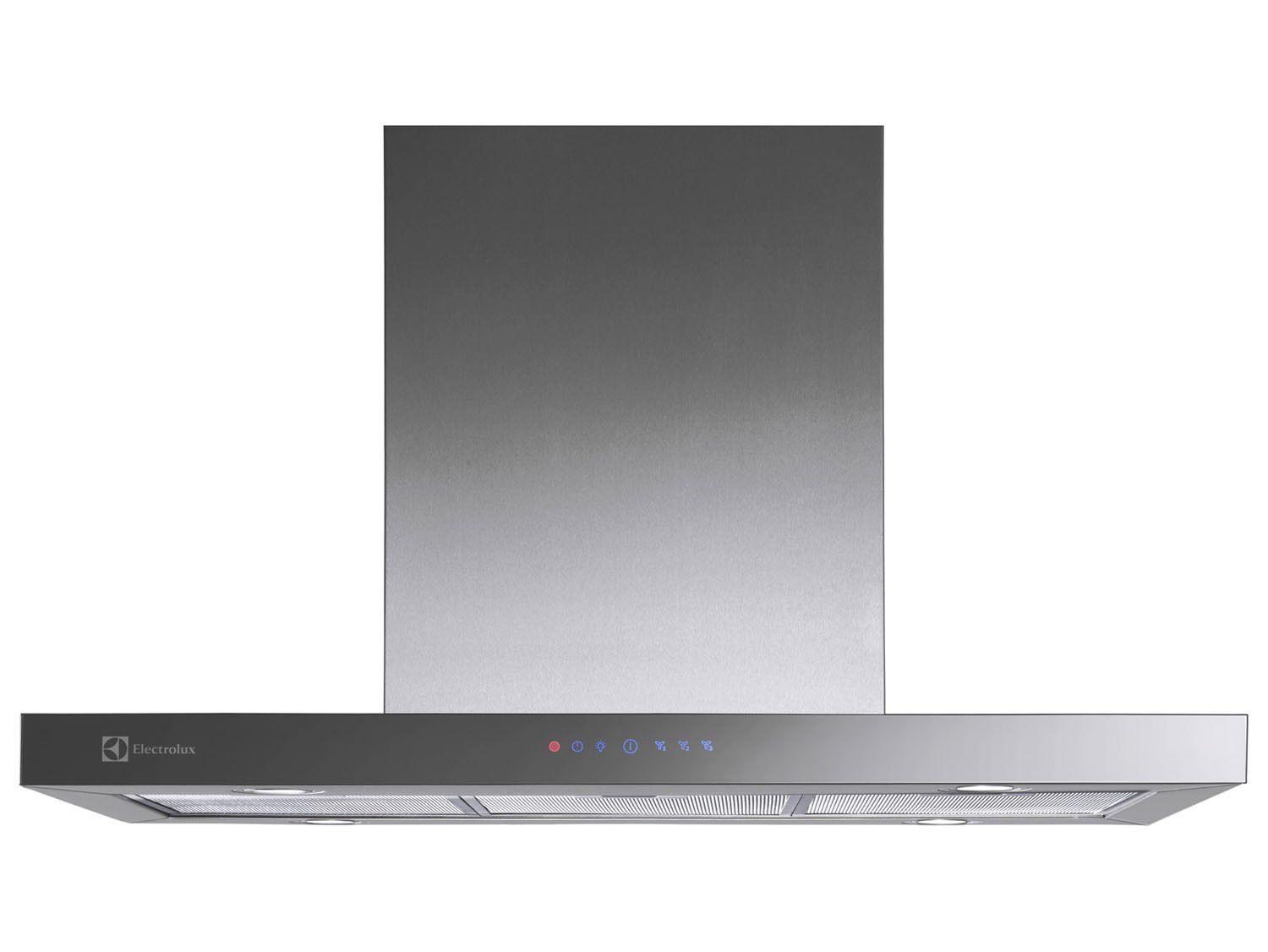 Coifa de Ilha Electrolux 90cm 5 Bocas - Inox 3 Velocidades Blue Touch ...