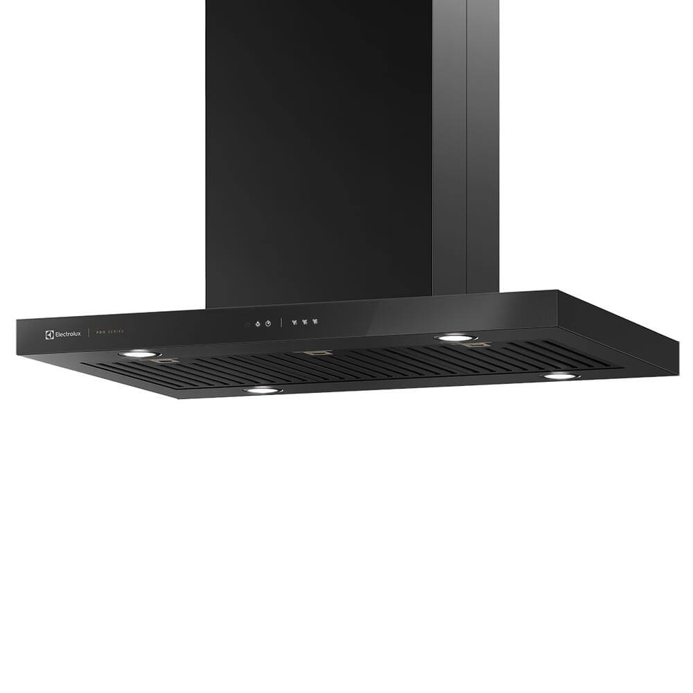 Coifa De Ilha Electrolux 90cm Preta Pro Series Com Painel Touch E Filtro Baffle 90civ — foto 4 de 4