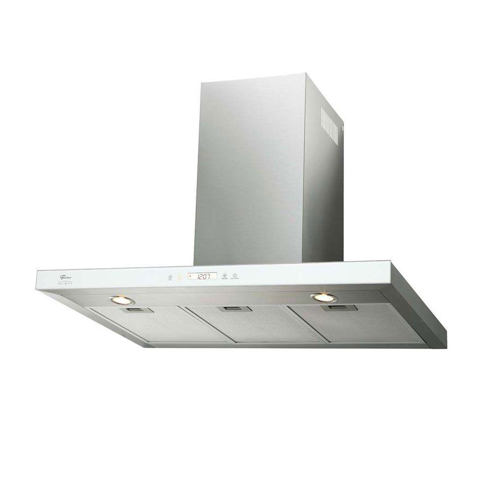 Coifa de Parede 90cm Infinit Dig Touch Fischer 3 Velocidades - Coifa de