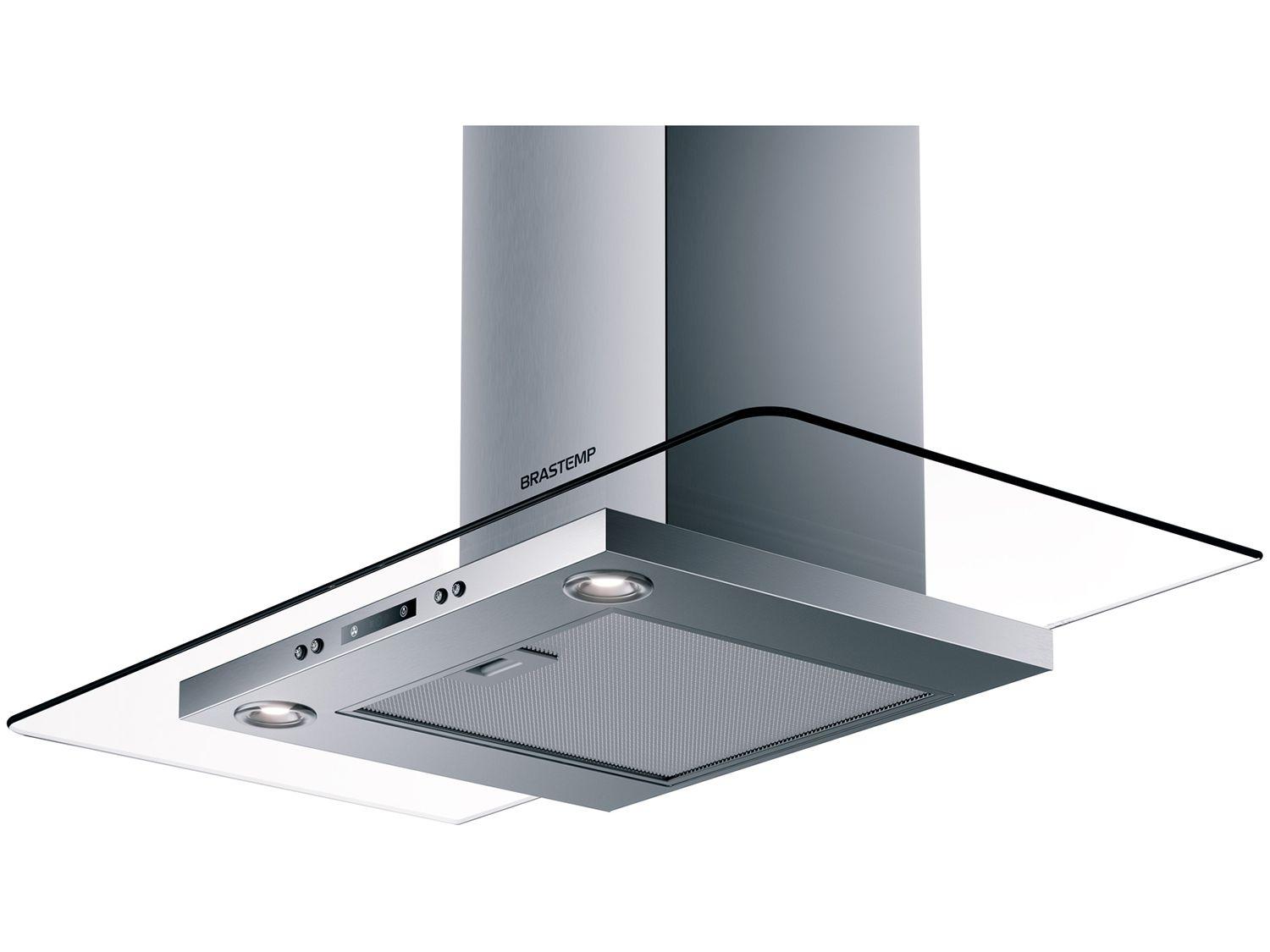 Coifa de Parede Brastemp 90cm 4 Bocas 3 Velocidades BAP90 ARBNA