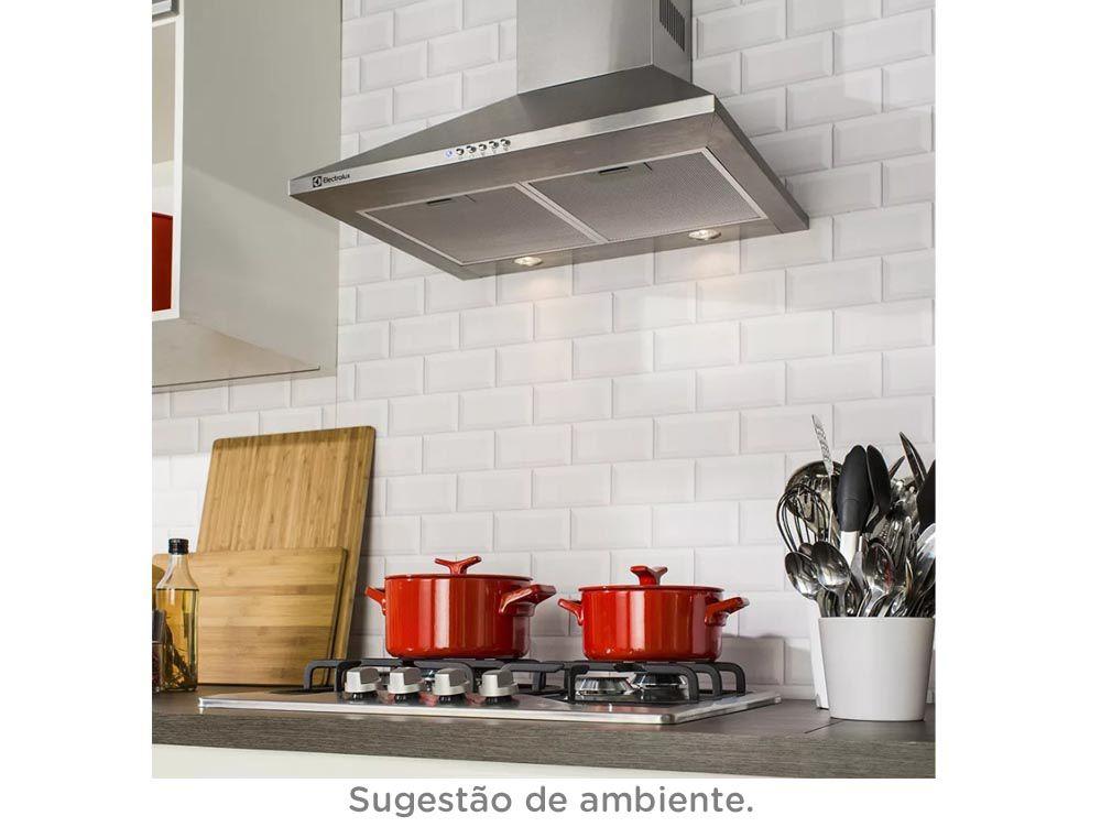 Coifa de Parede Electrolux 60cm 4 Bocas Inox 3 Velocidades 60CXS