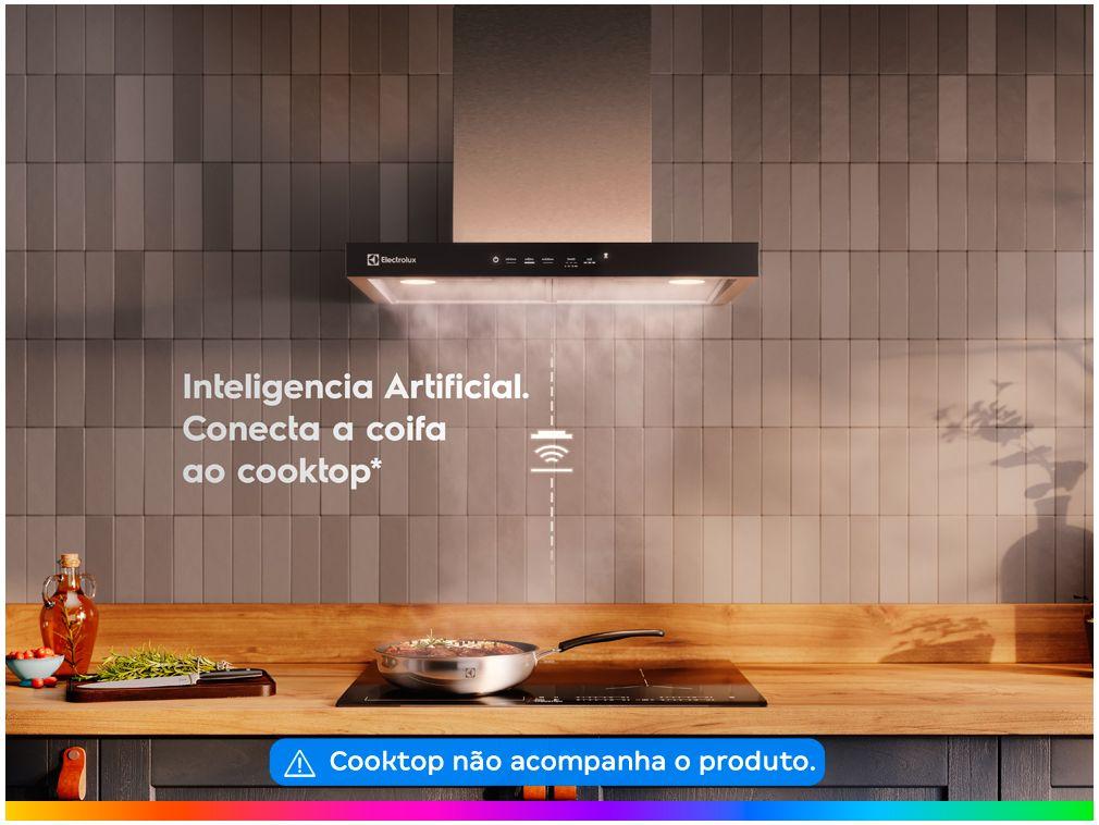Coifa de Parede Electrolux 60cm Inox 4 Bocas Experience CE6TF