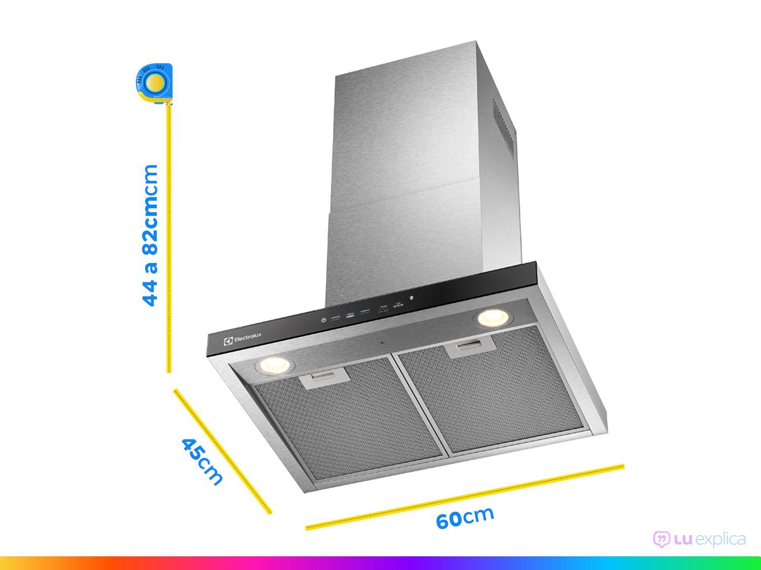 Coifa de Parede Electrolux 60cm Inox 4 Bocas Experience CE6TF