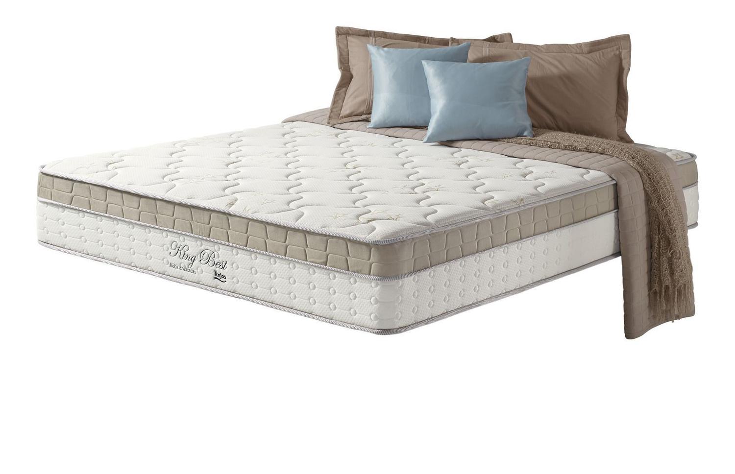 Colchão Casal Anjos com Molas Superlastic 138x188 King Best com Pillow In -  Anjos Colchões - Colchão - Magazine Luiza