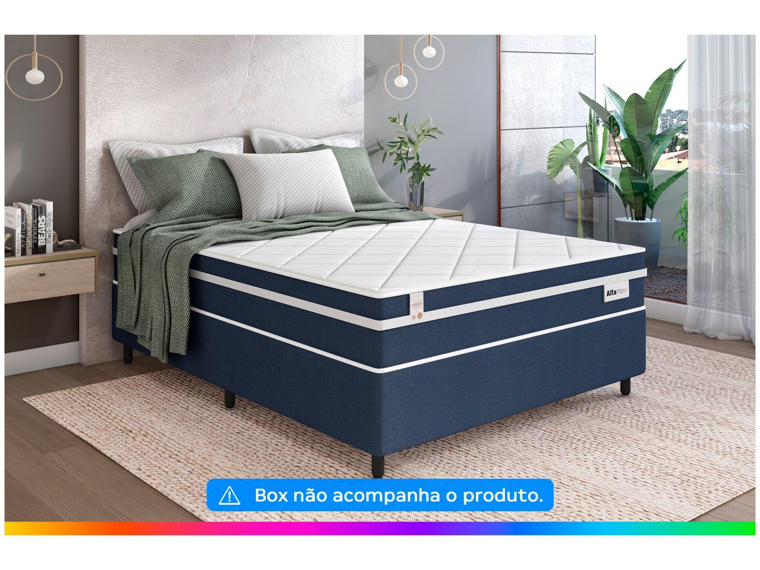 Colchão Casal Plumatex Colchões de Molas Ensacadas 22x138x188cm Alfa Maxx