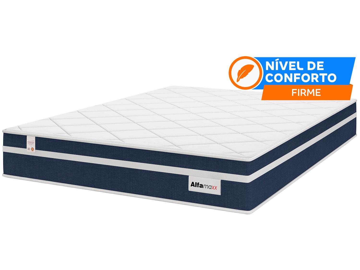 Colchão Casal Plumatex Colchões de Molas Ensacadas 22x138x188cm Alfa Maxx