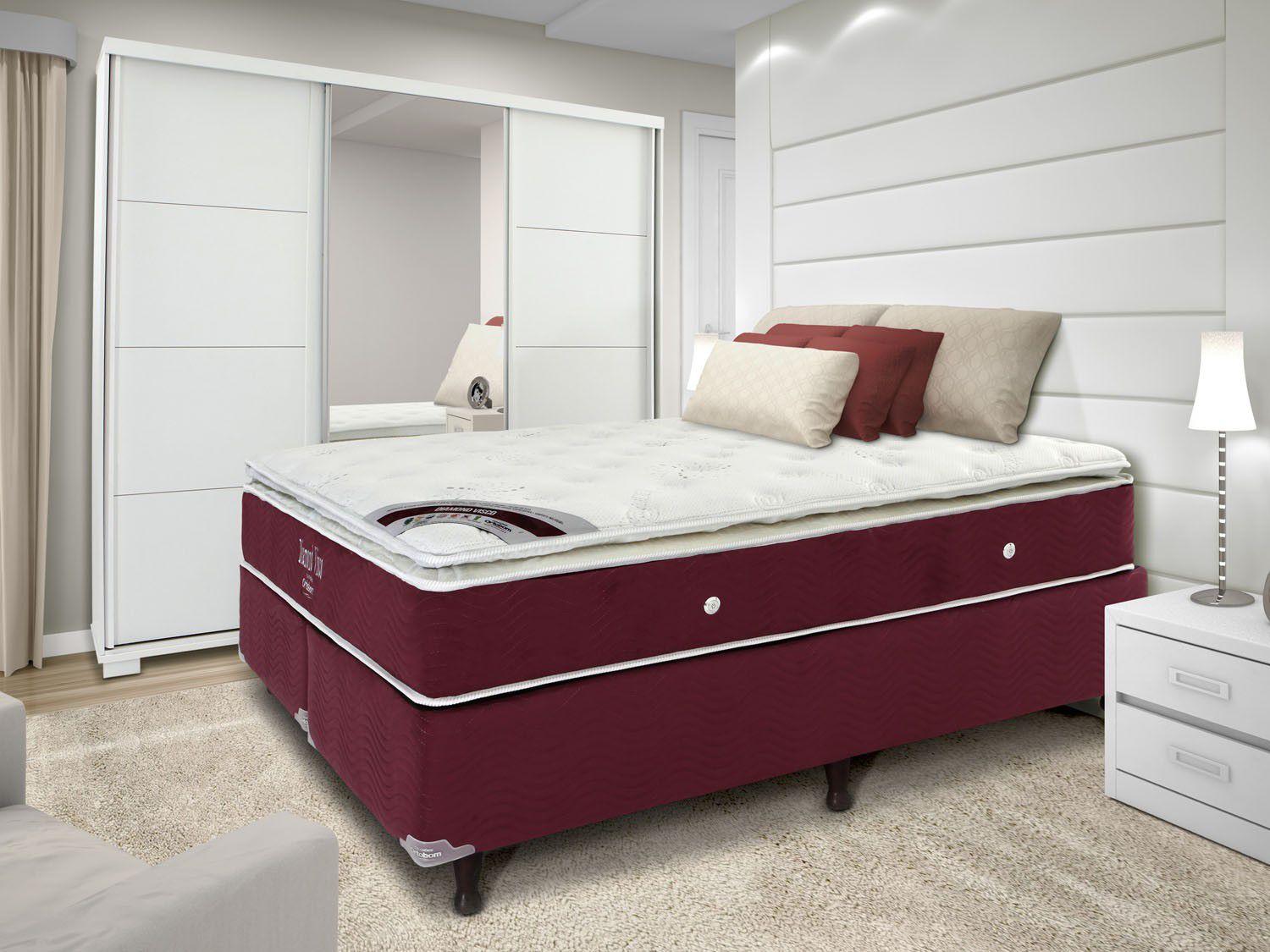 Colchão Ortobom Queen Size Mola 158x198cm Exclusive Diamond Colchão