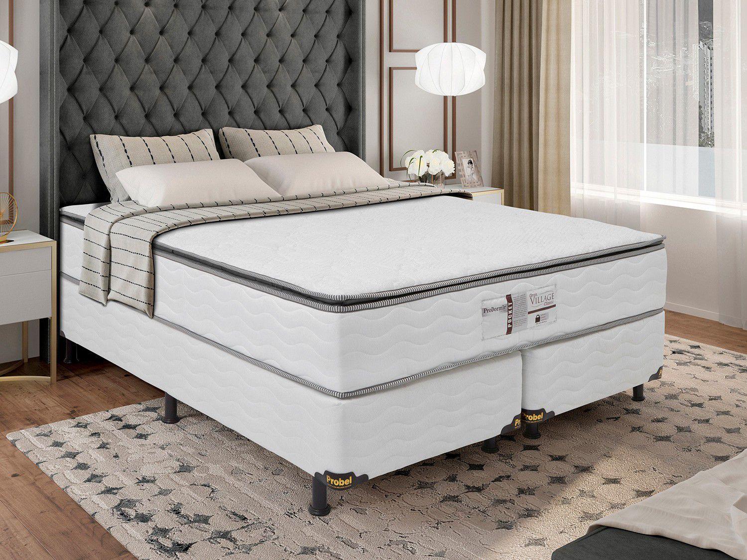 Colchão Queen Size ProDormir Colchões Mola Ensacada 28cm de Alt