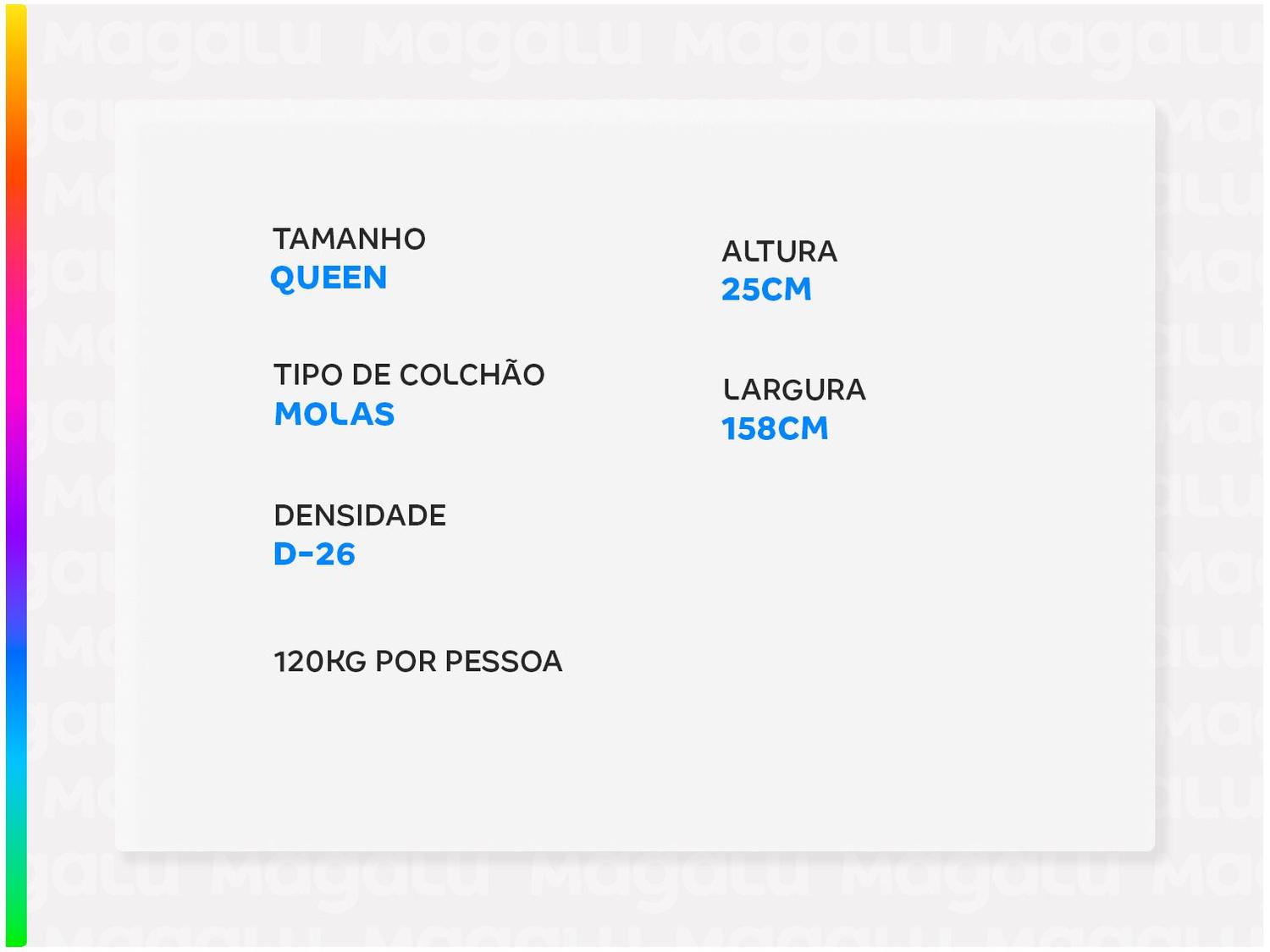 Colchão Queen Umaflex de Mola Ensacada