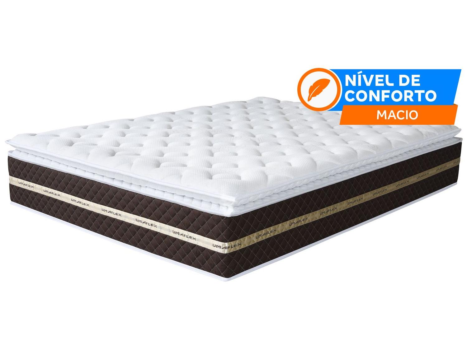 Colchão Queen Umaflex de Molas Ensacadas 33x158x198cm Prada