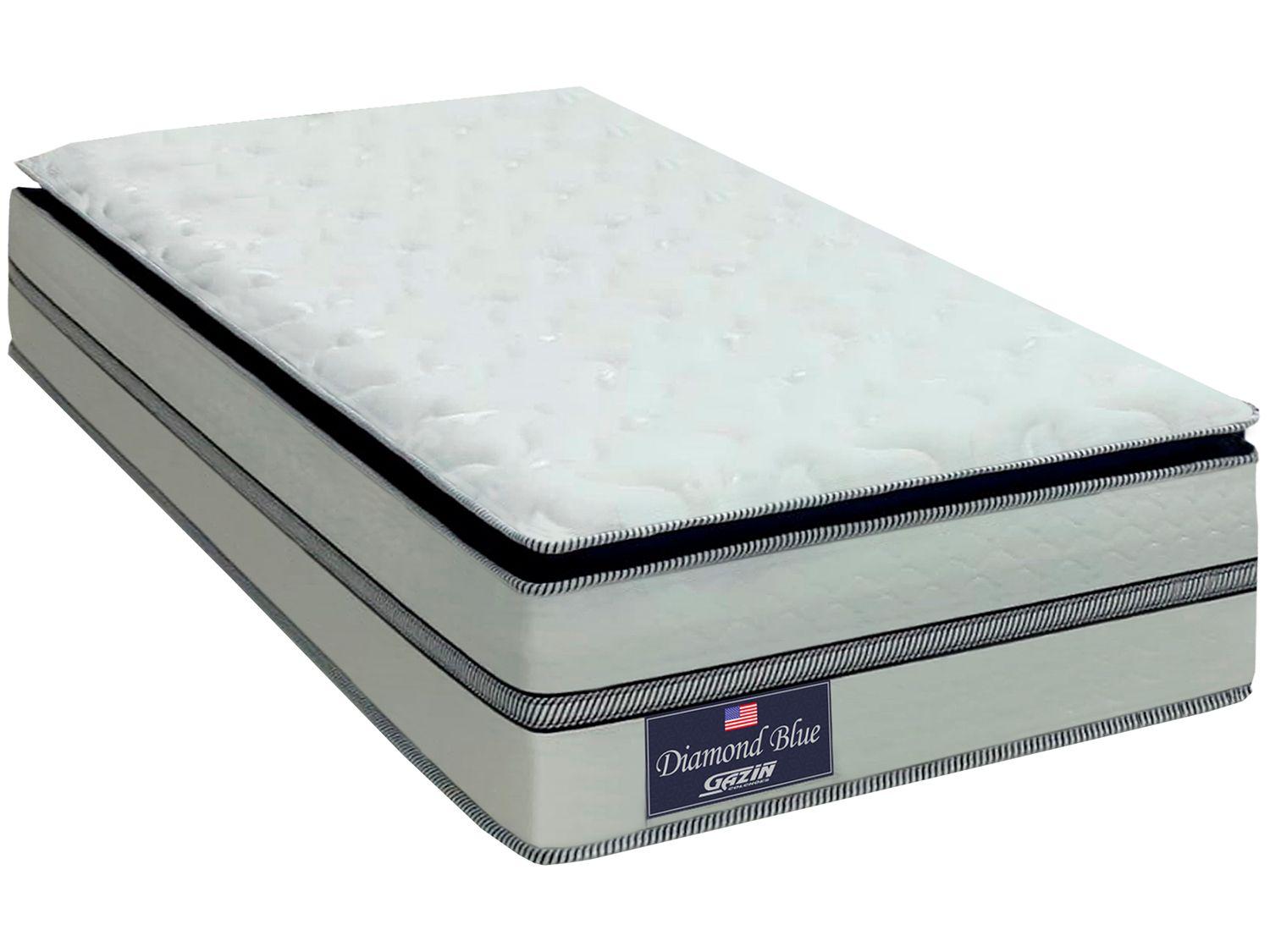 Colchão Solteiro Gazin de Molas Ensacadas 32x88x188cm Diamond Blue