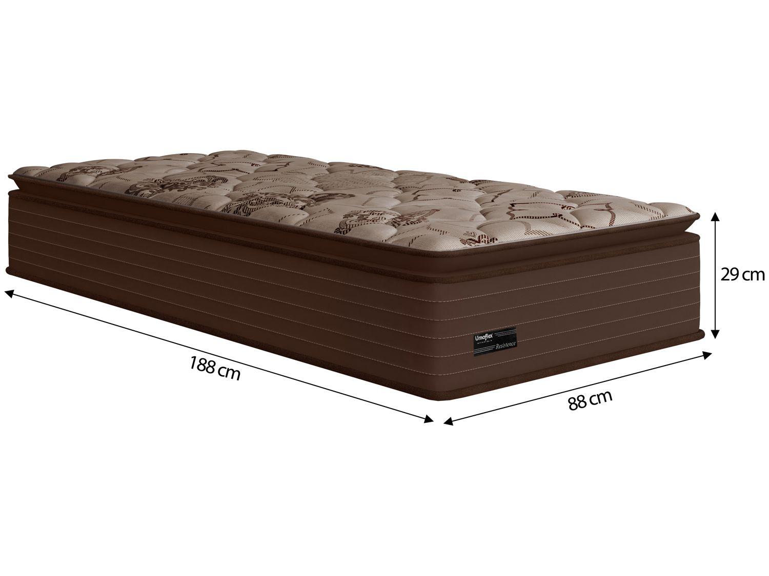 Colchão Solteiro Umaflex de Espuma 29x88x188cm Resistence