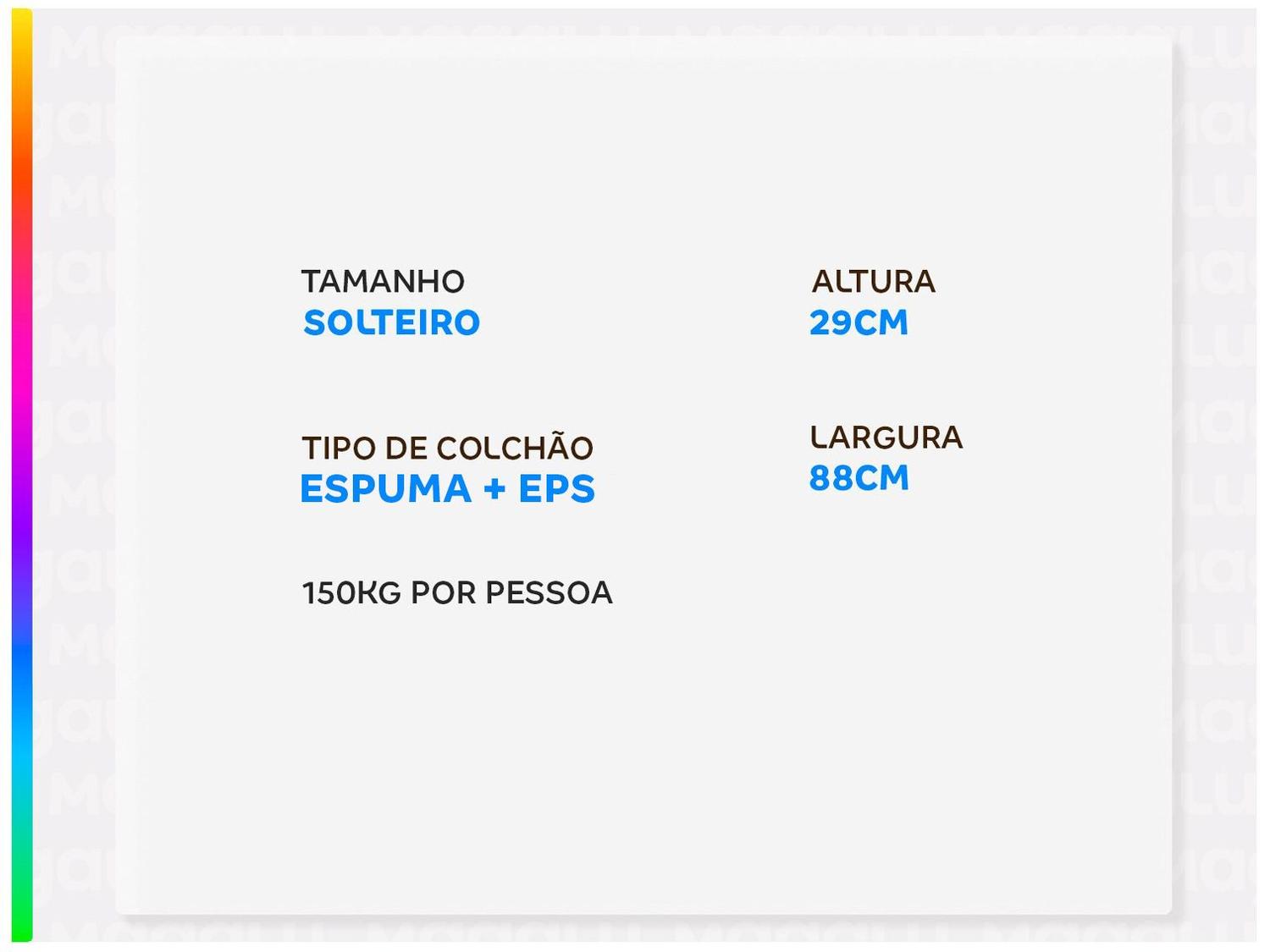 Colchão Solteiro Umaflex de Espuma 29x88x188cm Resistence