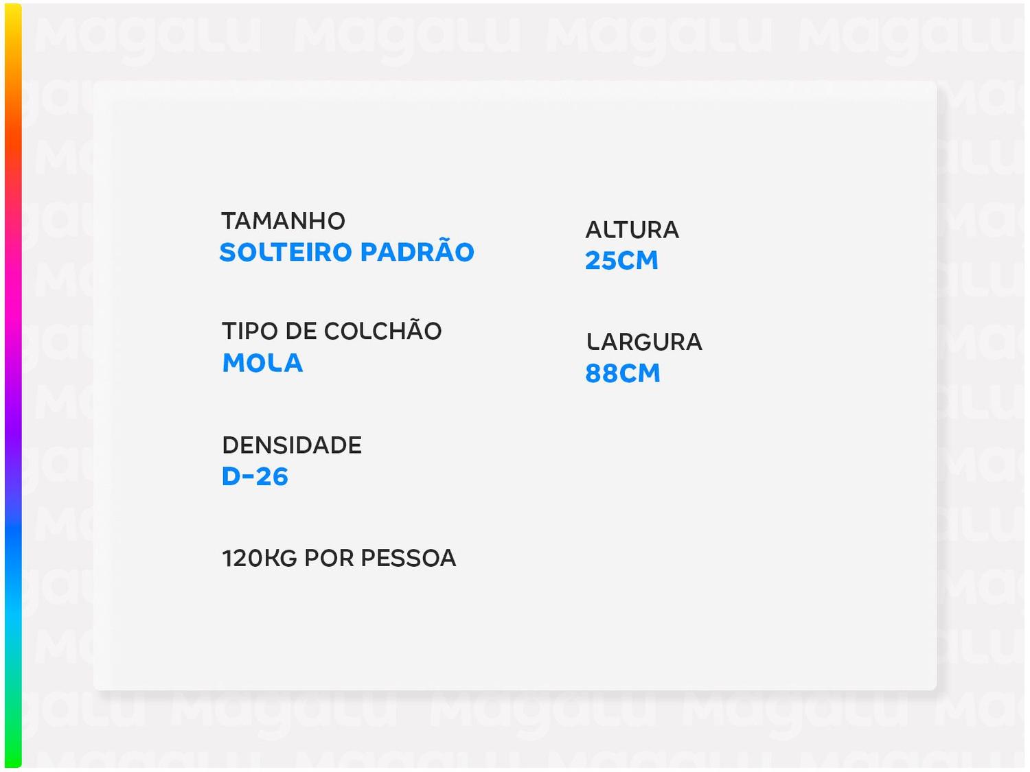 Colchão Solteiro Umaflex de Mola Ensacada