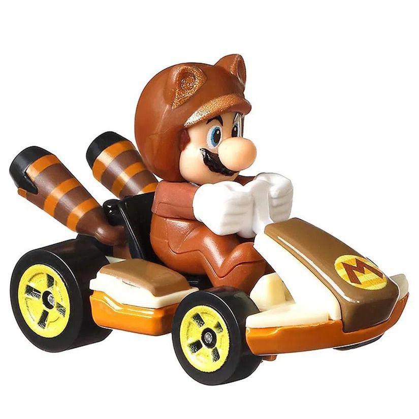 Coleção Mario Kart com 9 Personagens (Mario, Luigi, Peach, Yoshi, Koopa