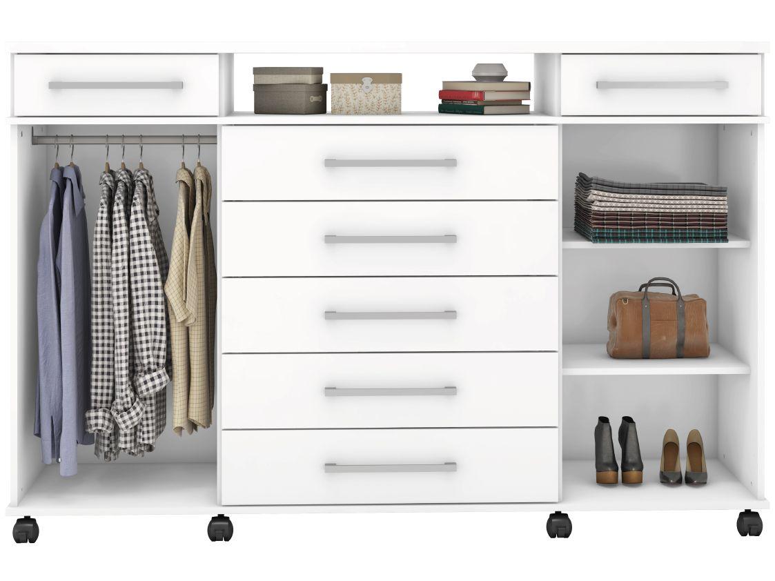 Cômoda 2 Portas 7 Gavetas Demóbile