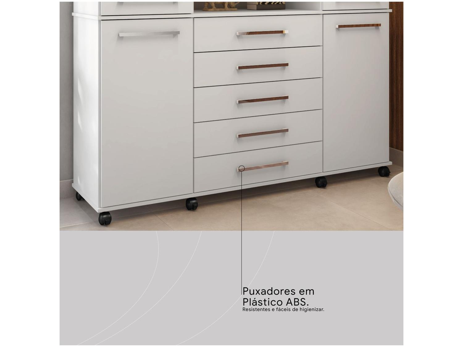 Cômoda 2 Portas 7 Gavetas Demóbile