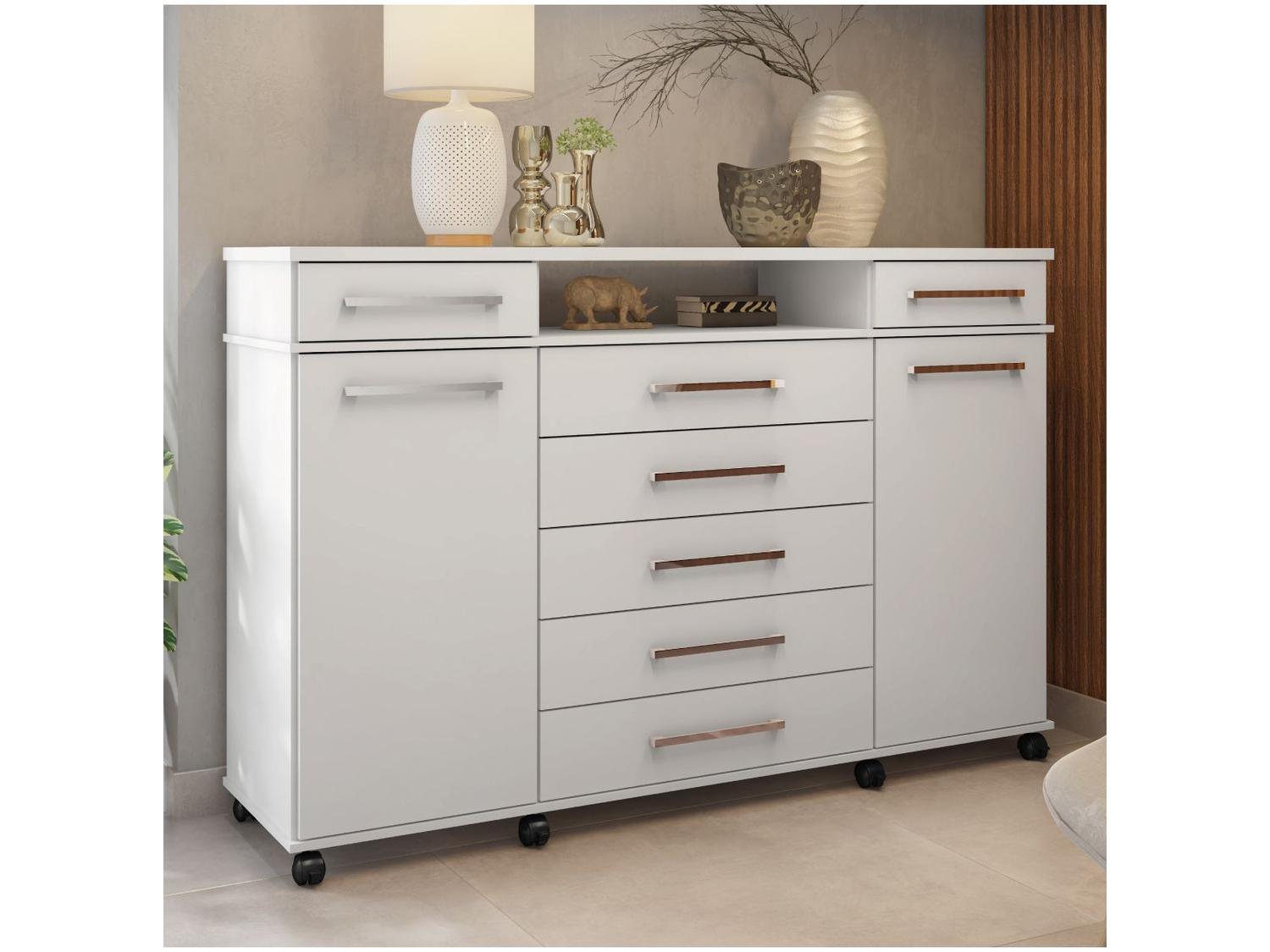 Cômoda 2 Portas 7 Gavetas Demóbile
