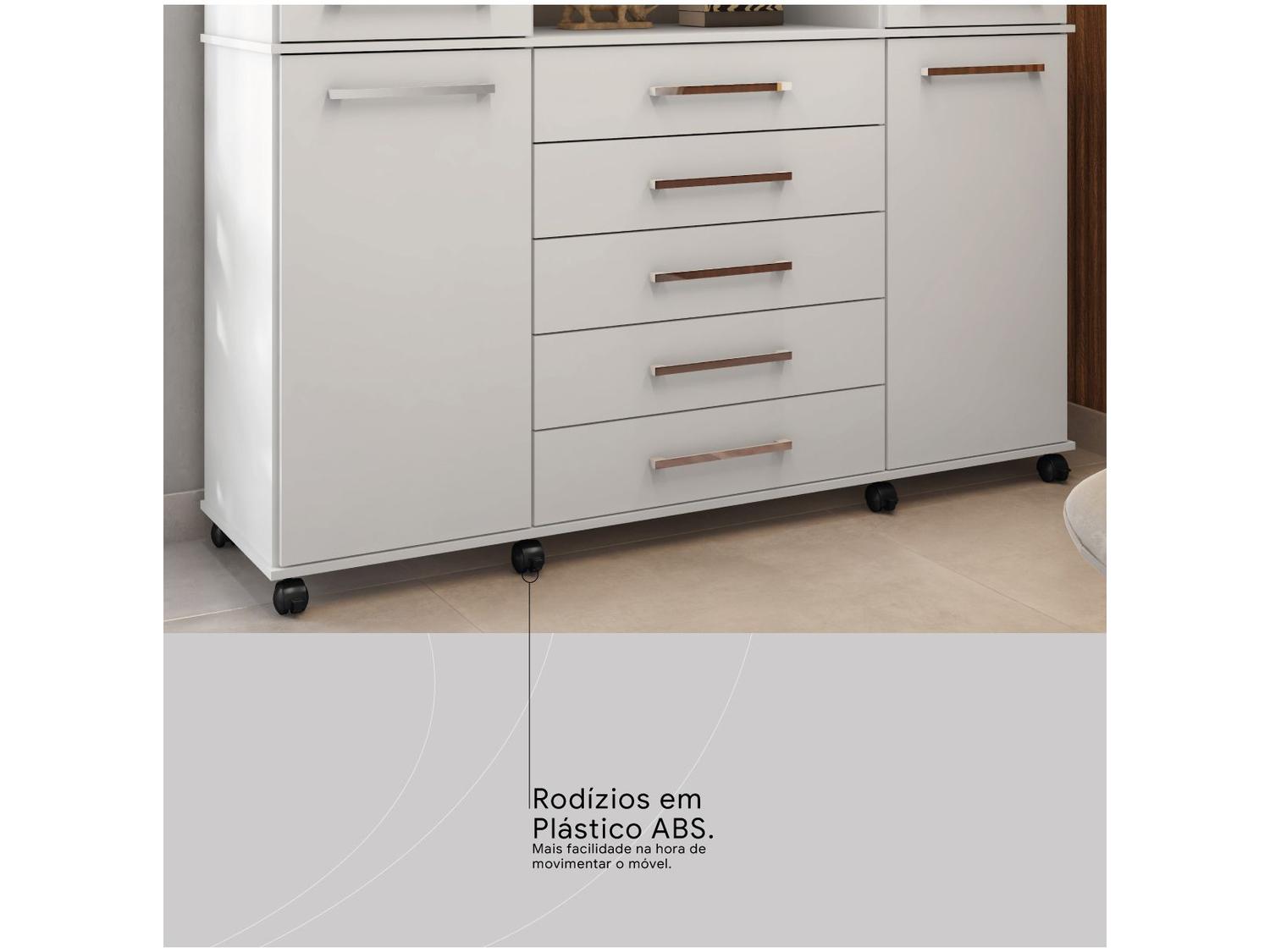 Cômoda 2 Portas 7 Gavetas Demóbile