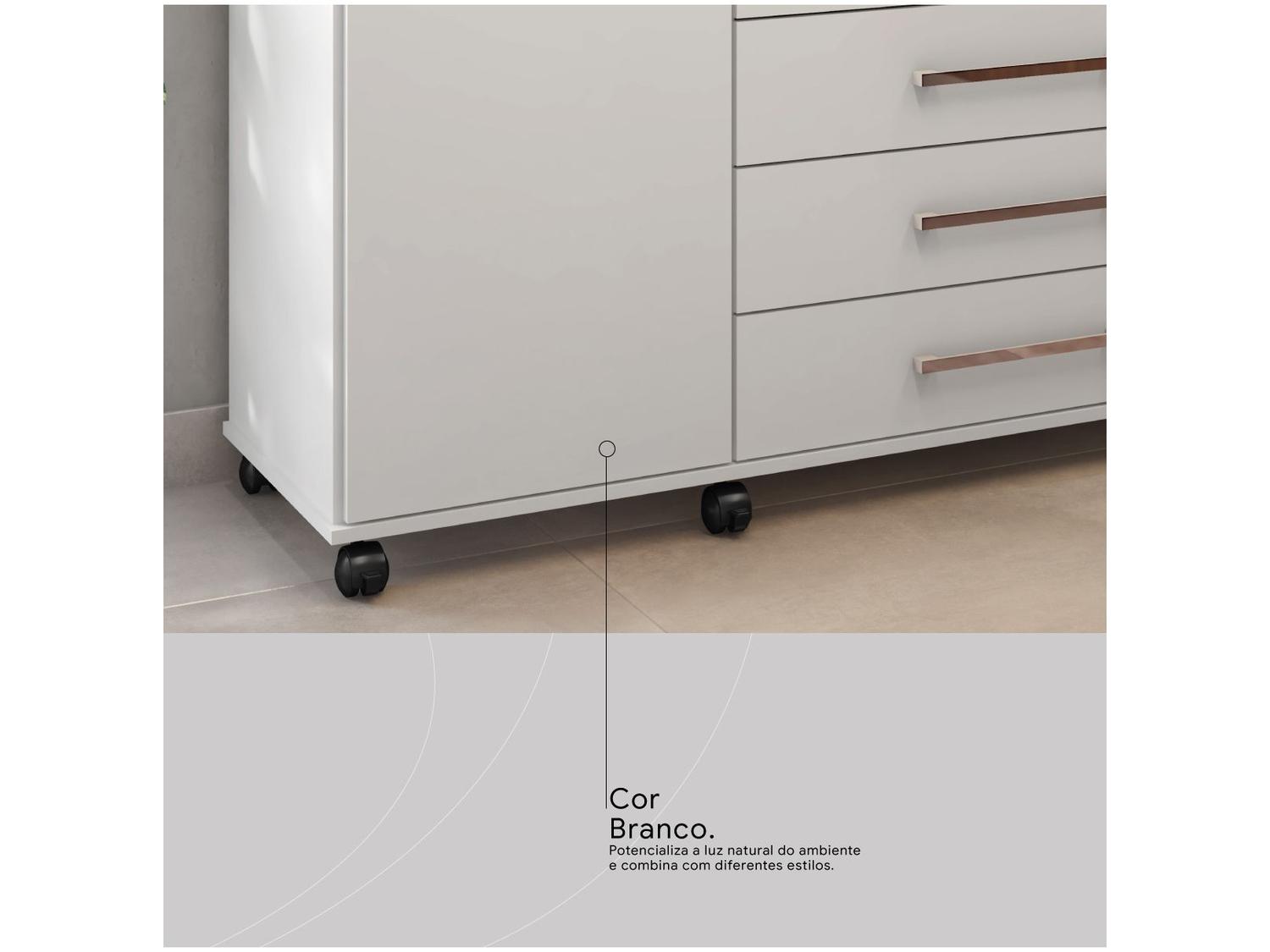 Cômoda 2 Portas 7 Gavetas Demóbile