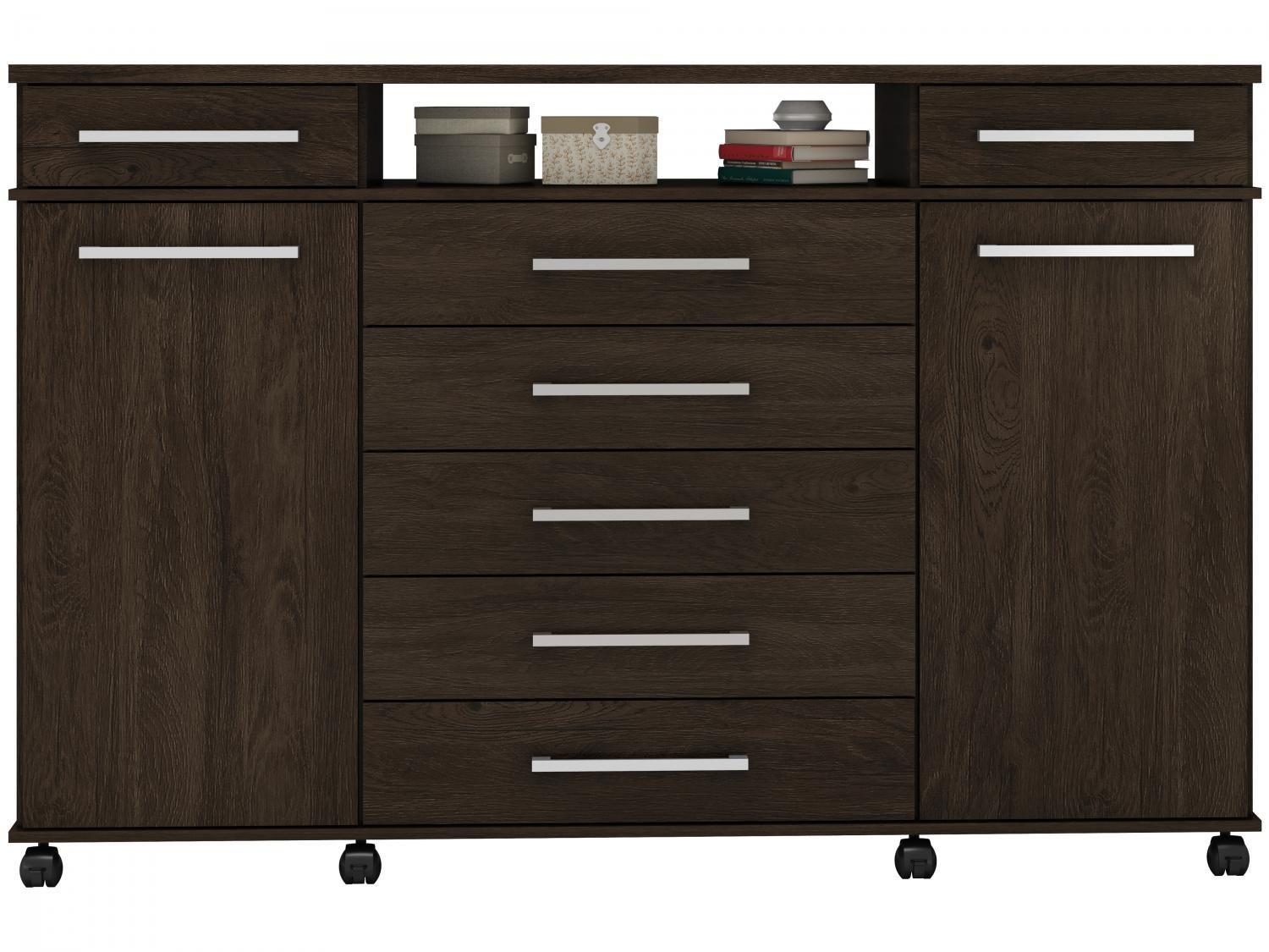 Cômoda 2 Portas 7 Gavetas Demóbile