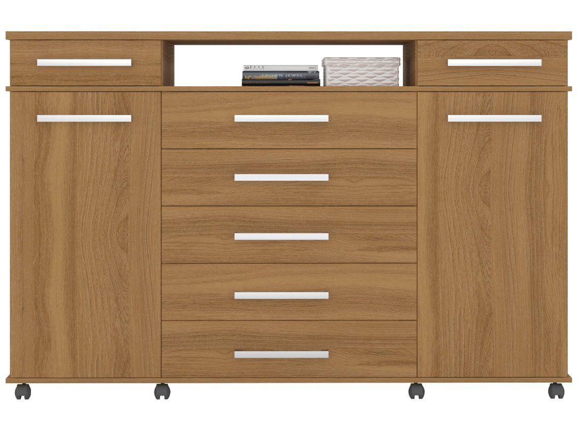 Cômoda 7 Gavetas 2 Portas Demóbile London