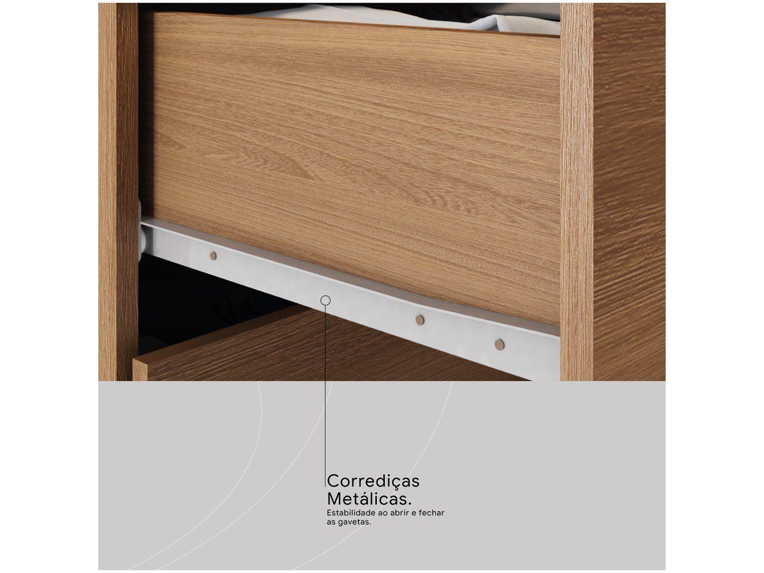 Cômoda 7 Gavetas 2 Portas Demóbile London