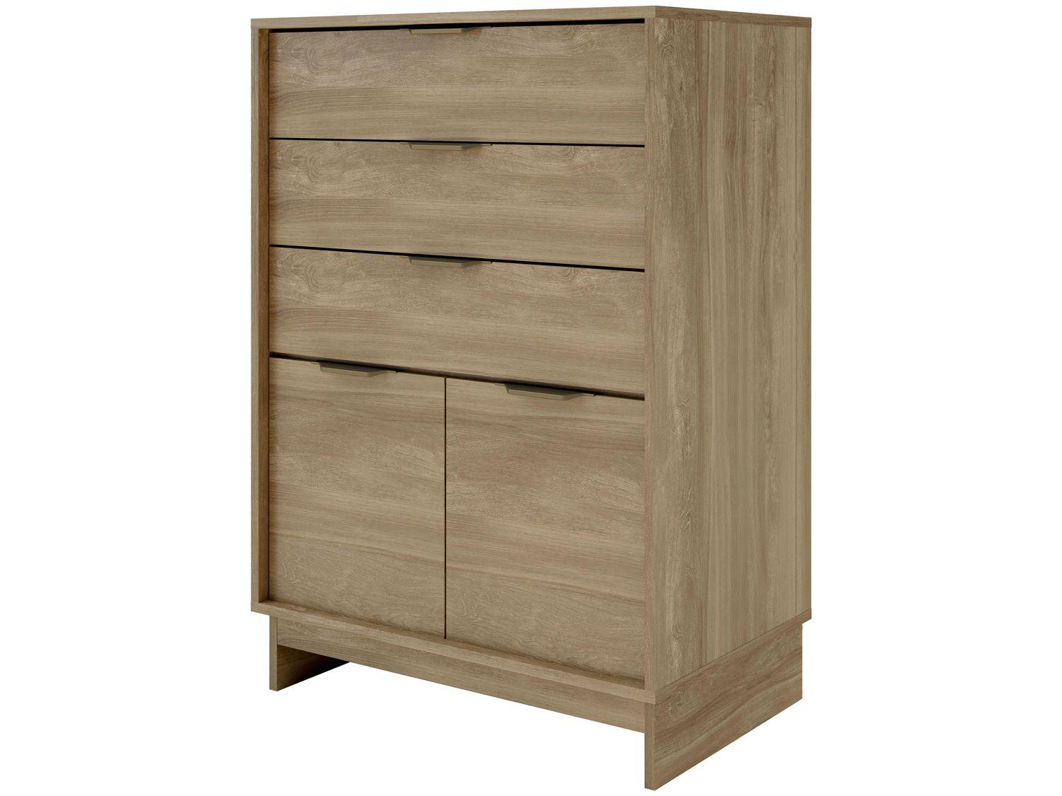 Cômoda Multiuso 3 Gavetas 2 Portas Carraro 1112
