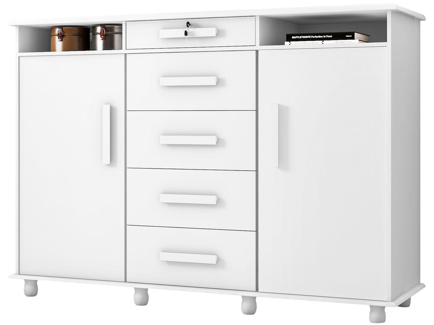 Cômoda Sapateira 2 Portas 5 Gavetas