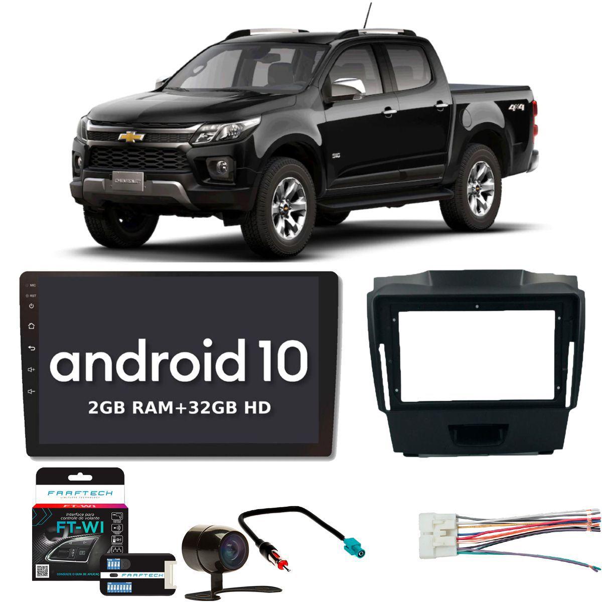 COMP Kit Central Multimídia 9 pol HT-9220SC Chevrolet S10 2012 até 2015 ...