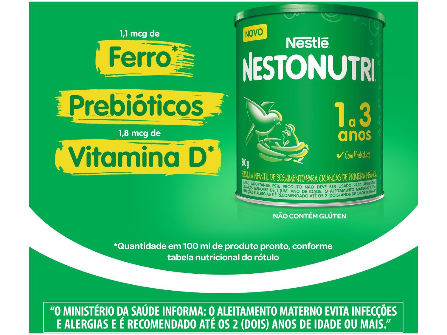 Composto Lácteo Nestonutri Sem Sabor Original